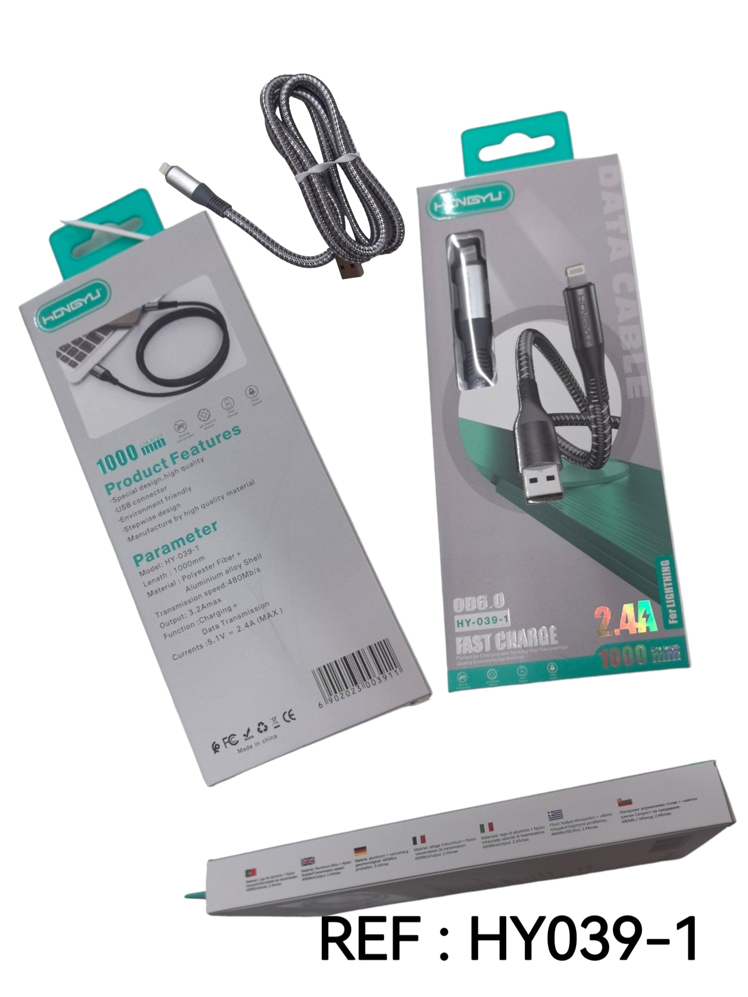 IPHONE - chargeur câble 1M (x12)