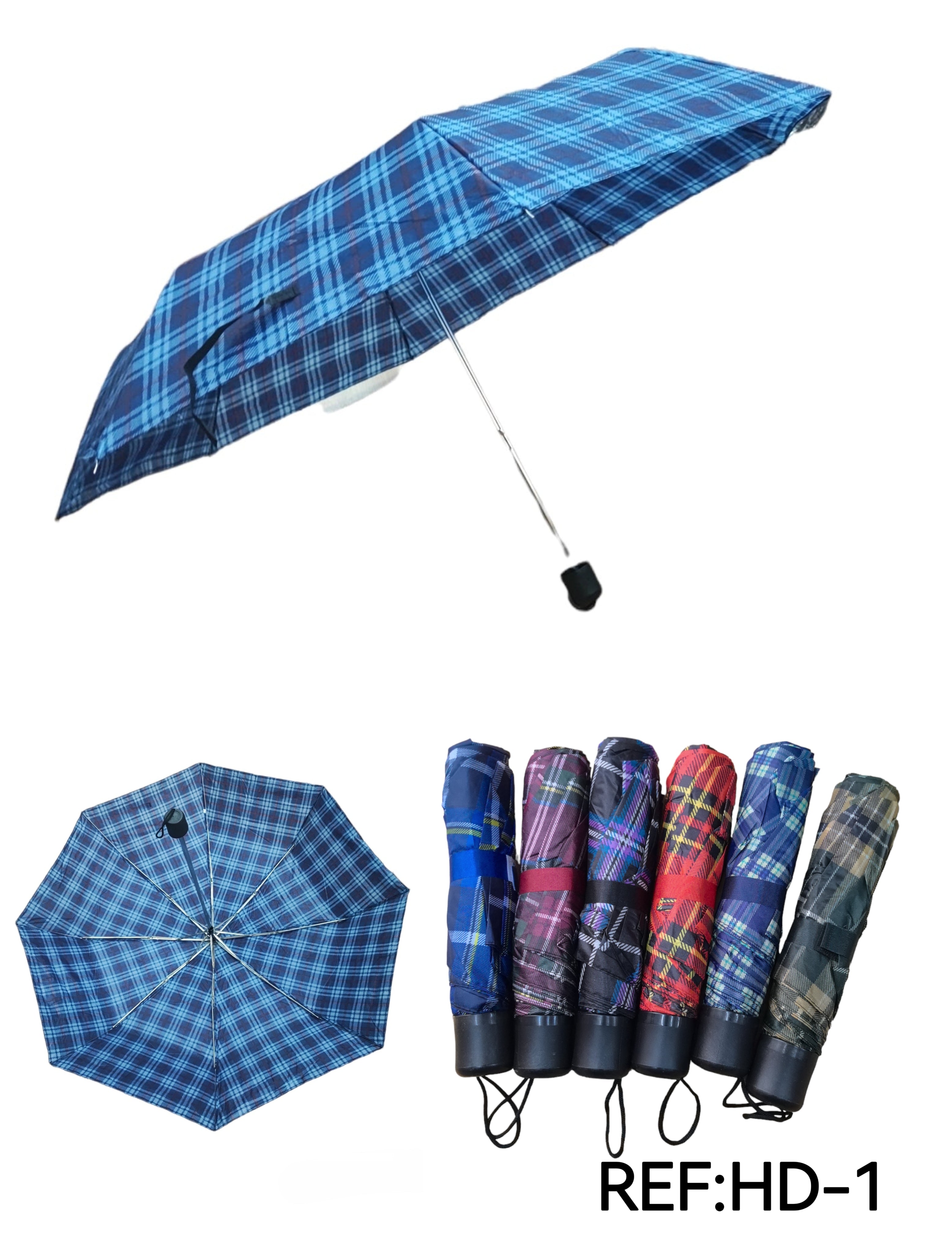Parapluie motif carreaux tartan (x36)