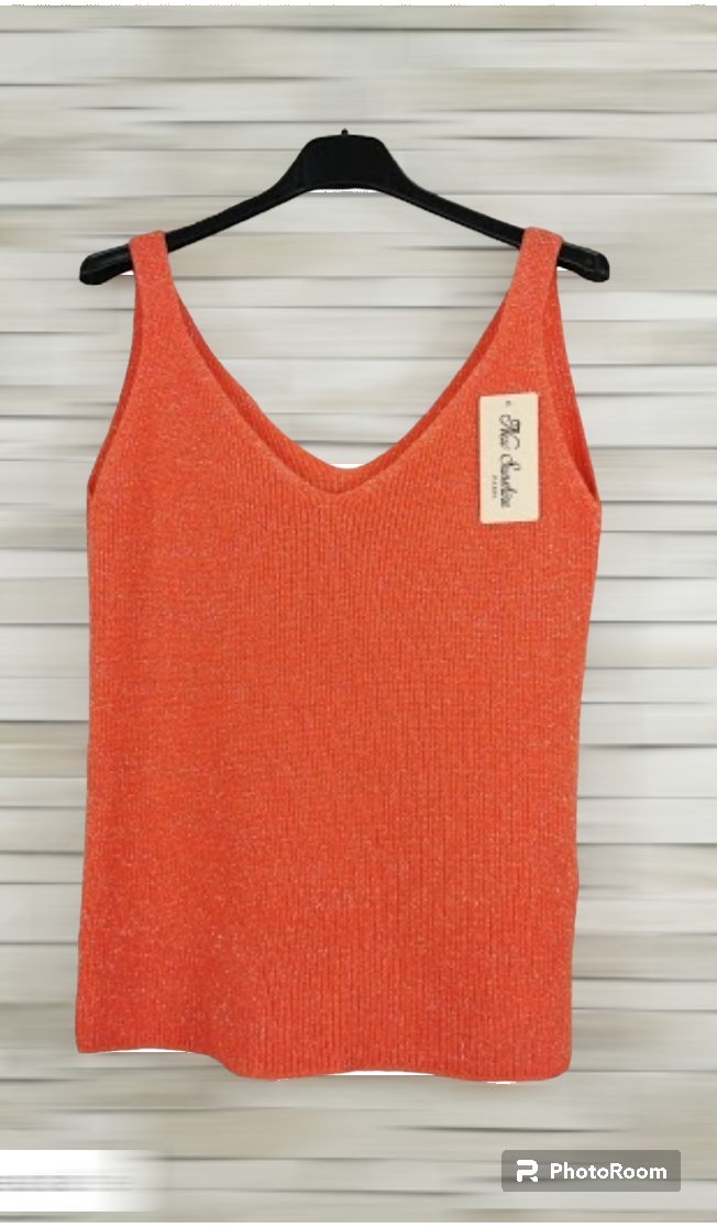 Débardeur maille avec lurex
(x9)