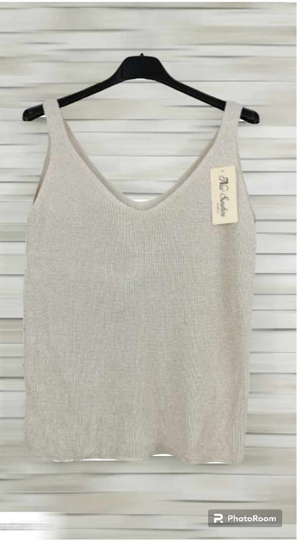 Débardeur maille avec lurex
(x9)