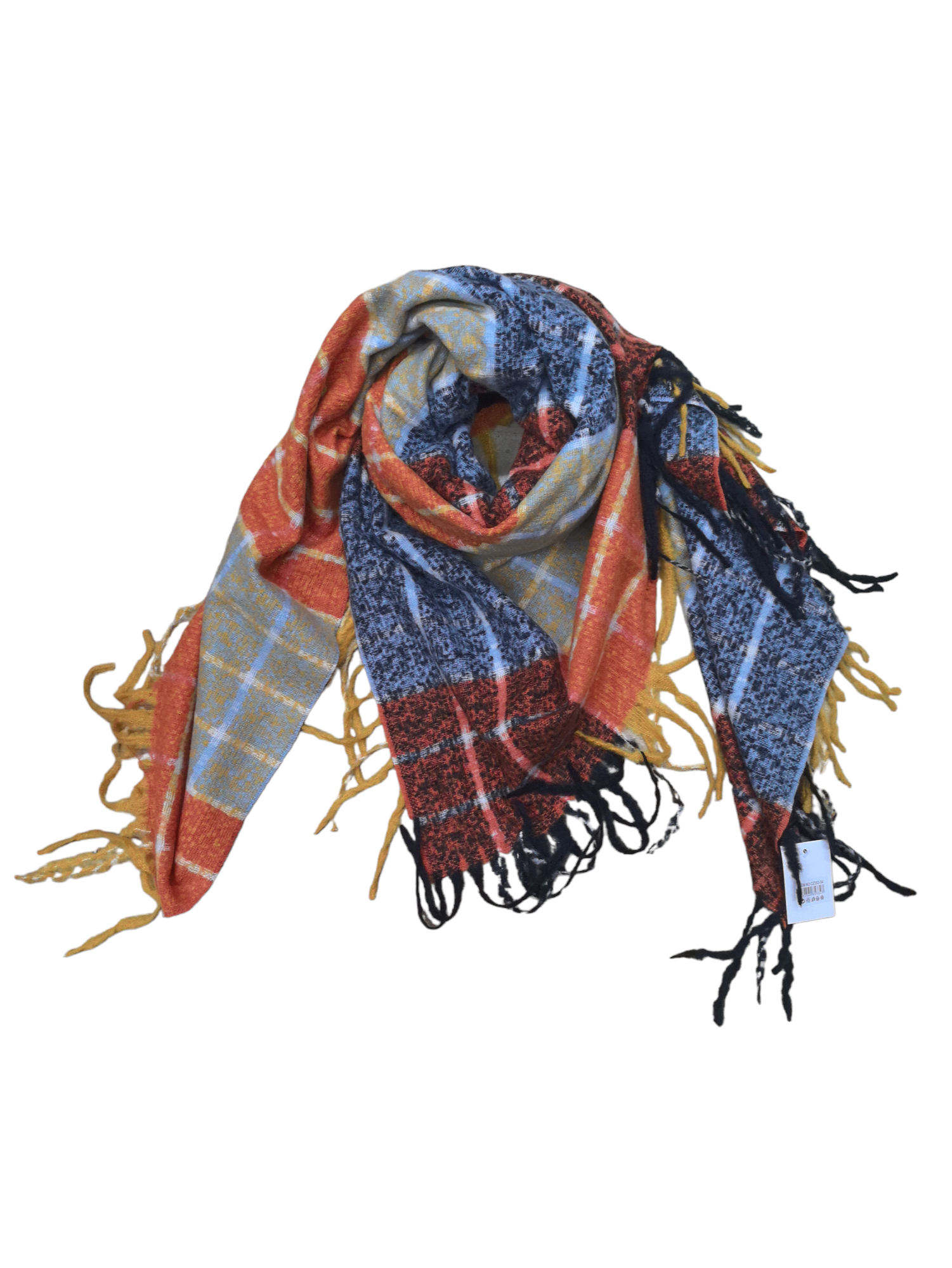 Écharpe châle motif carreaux (x10)#34