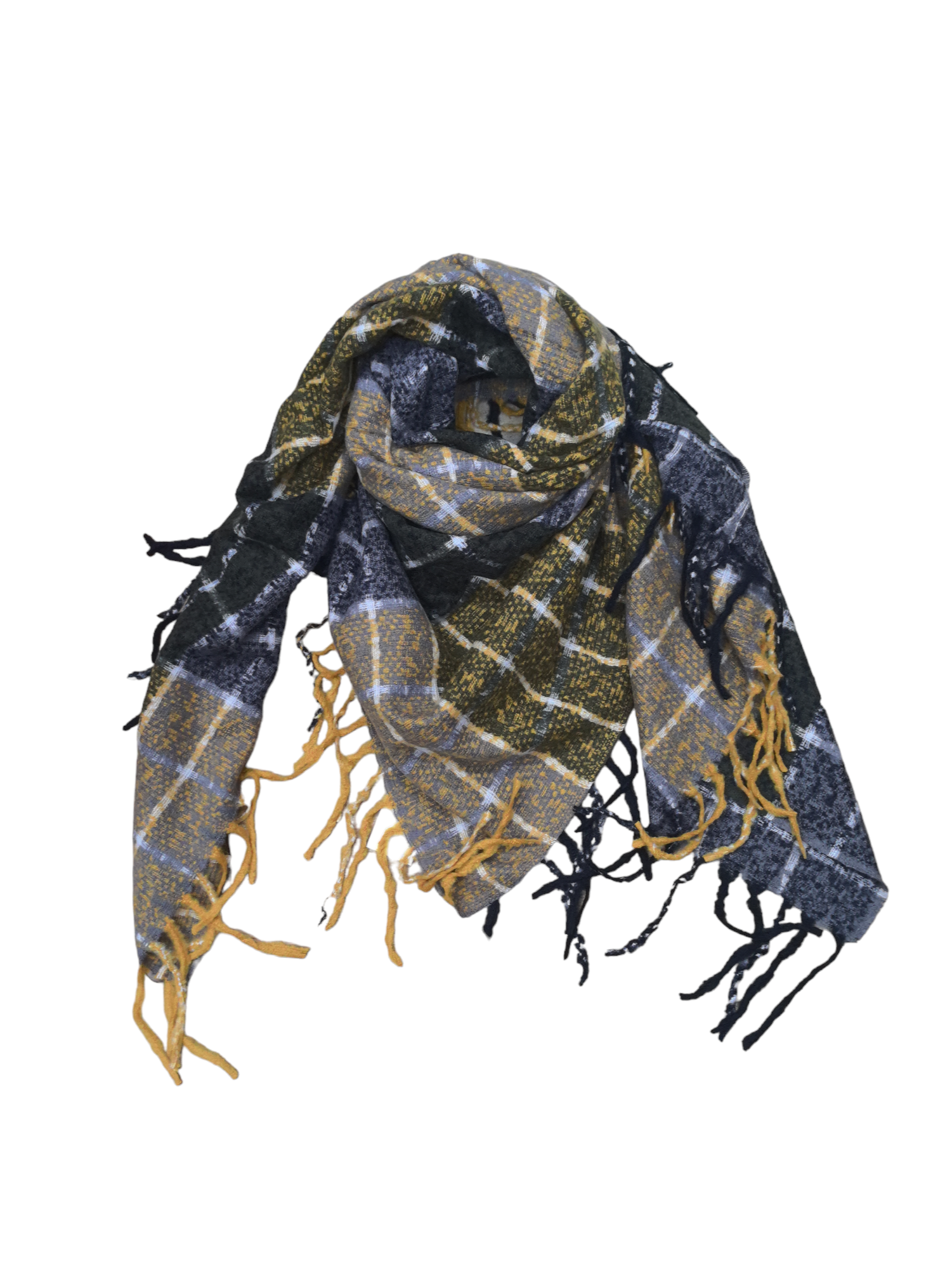 Écharpe châle motif carreaux (x10)#34