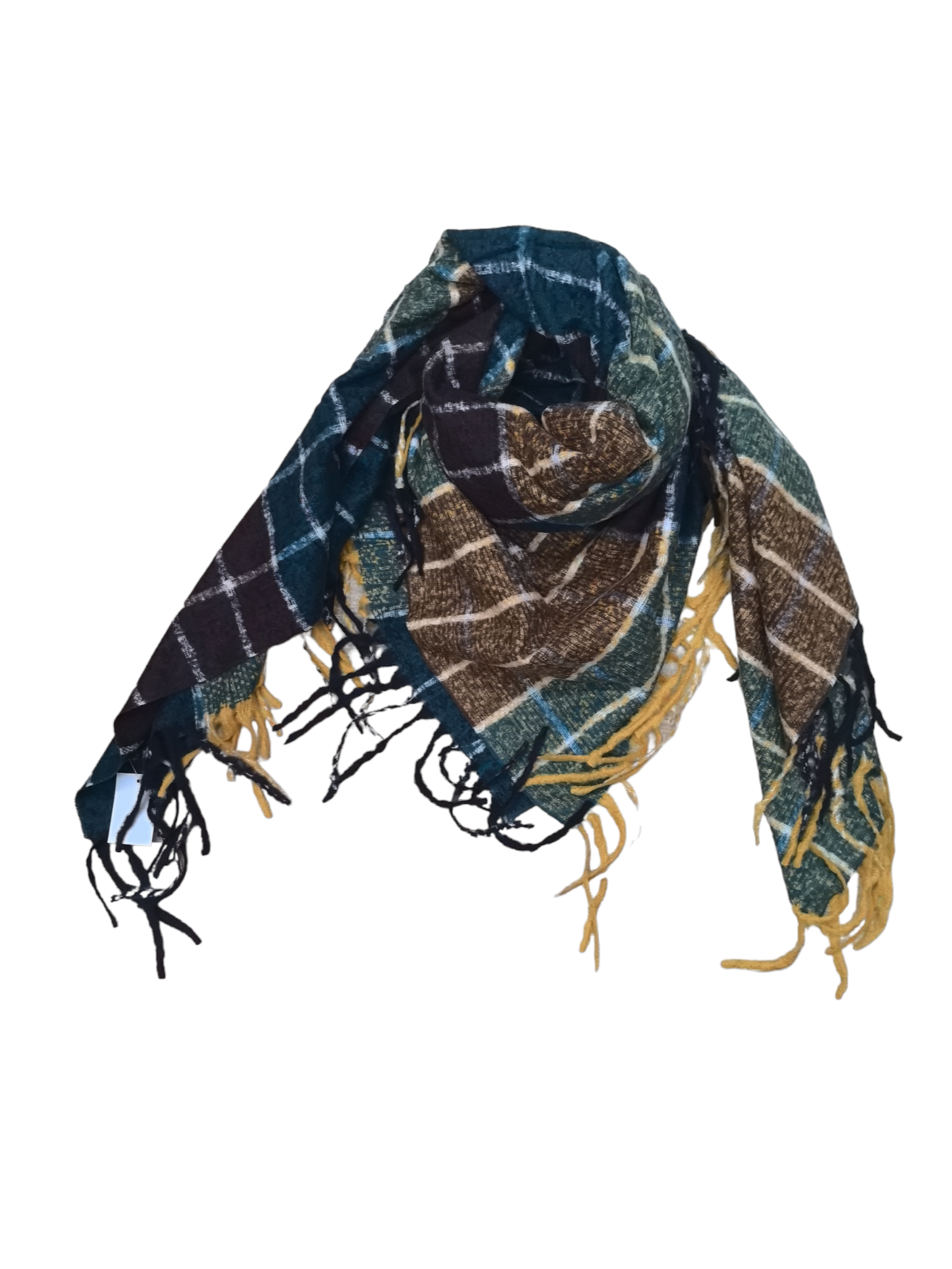 Écharpe châle motif carreaux (x10)#34