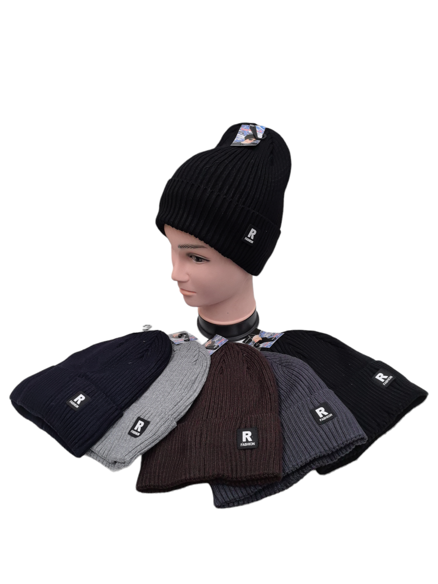 Casquette hiver tricot homme (x12)