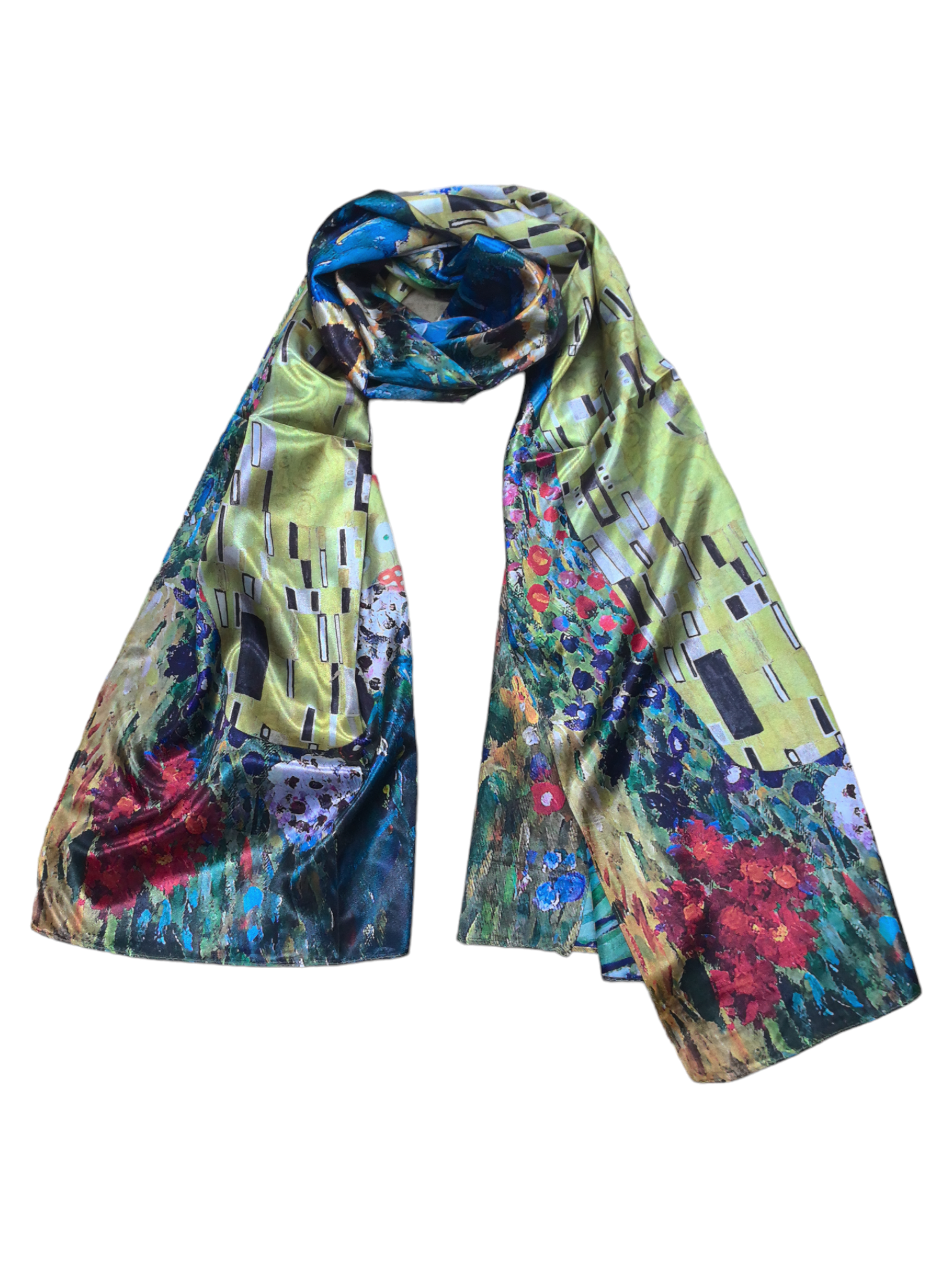 Foulards châle peinture à l'huile double face (x4)#28