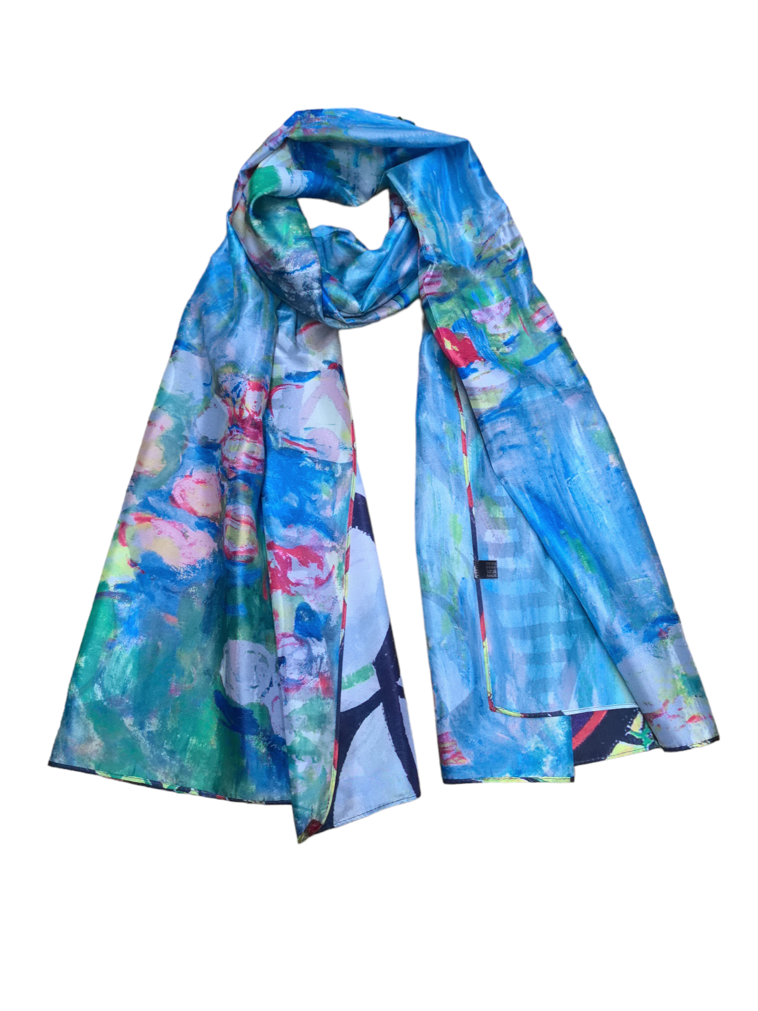 Foulards châle peinture à l'huile double face (x4)#18