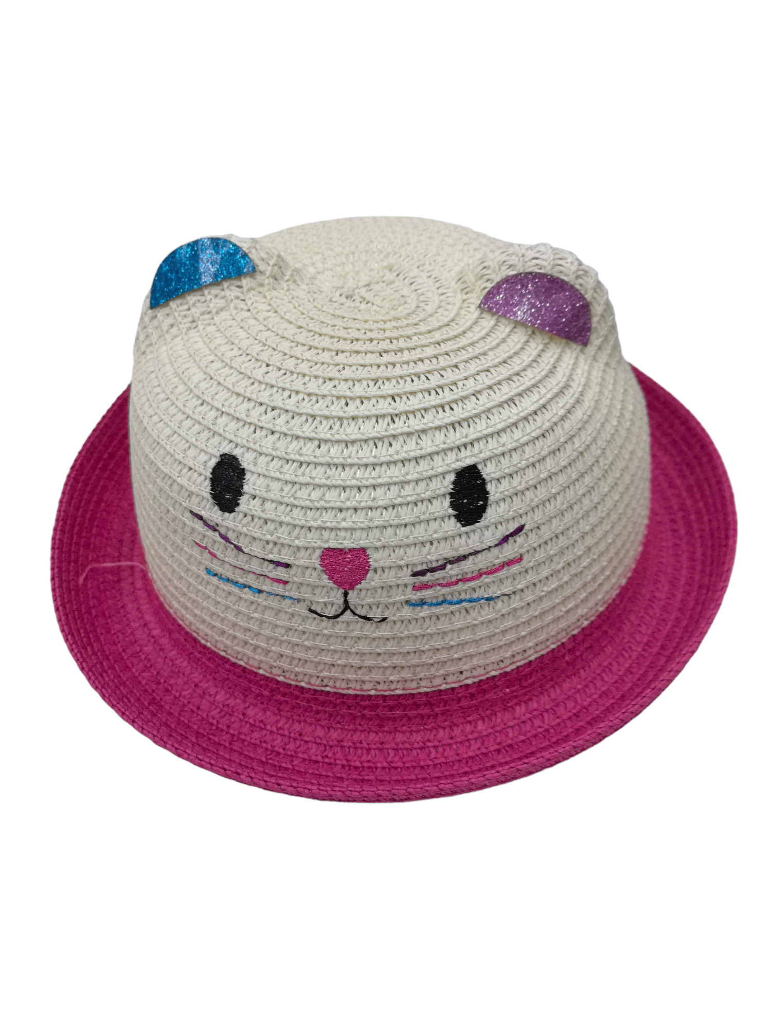 Chapeau enfant décor tête de chat (x12)#4