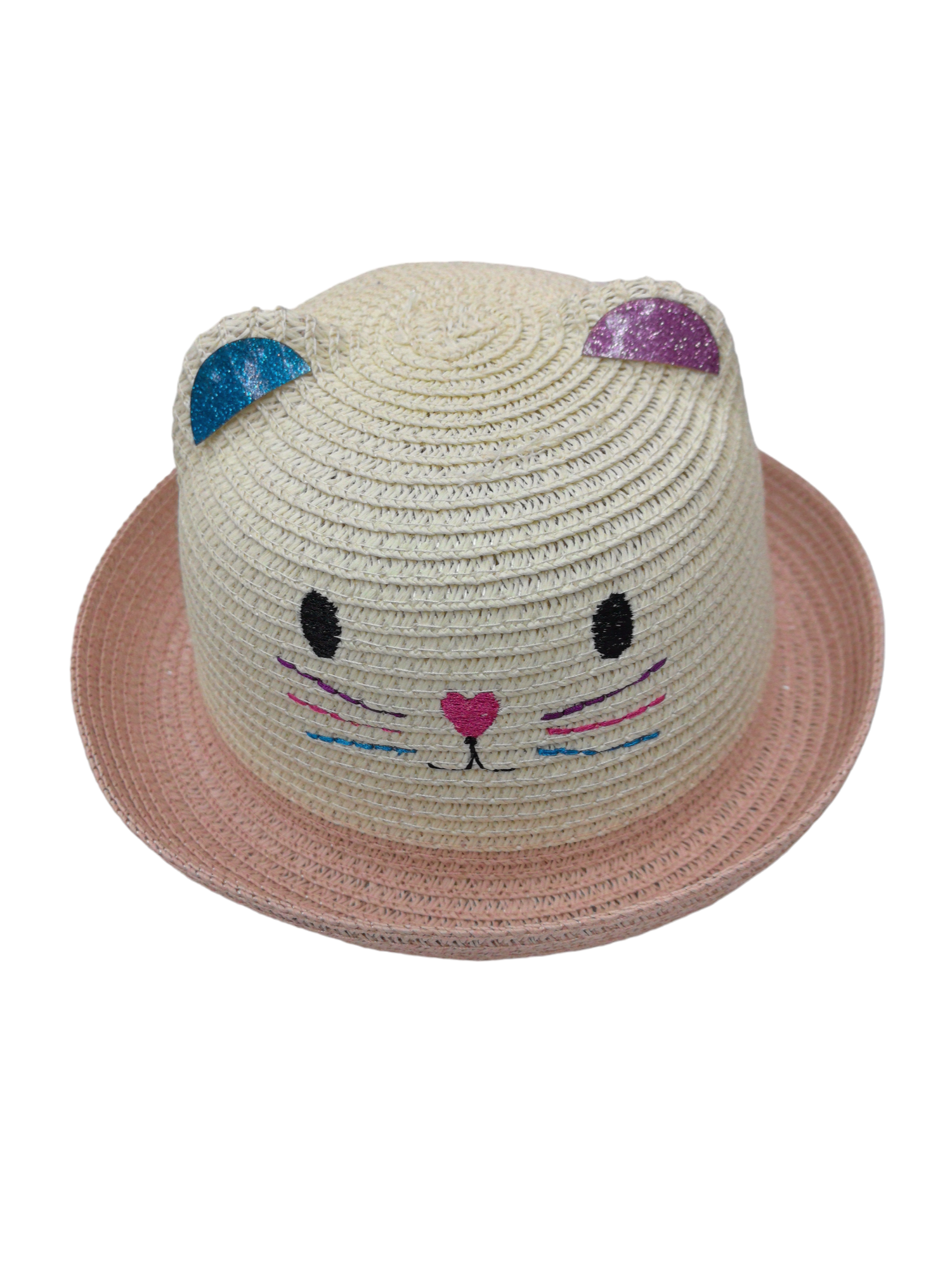 Chapeau enfant décor tête de chat (x12)#4