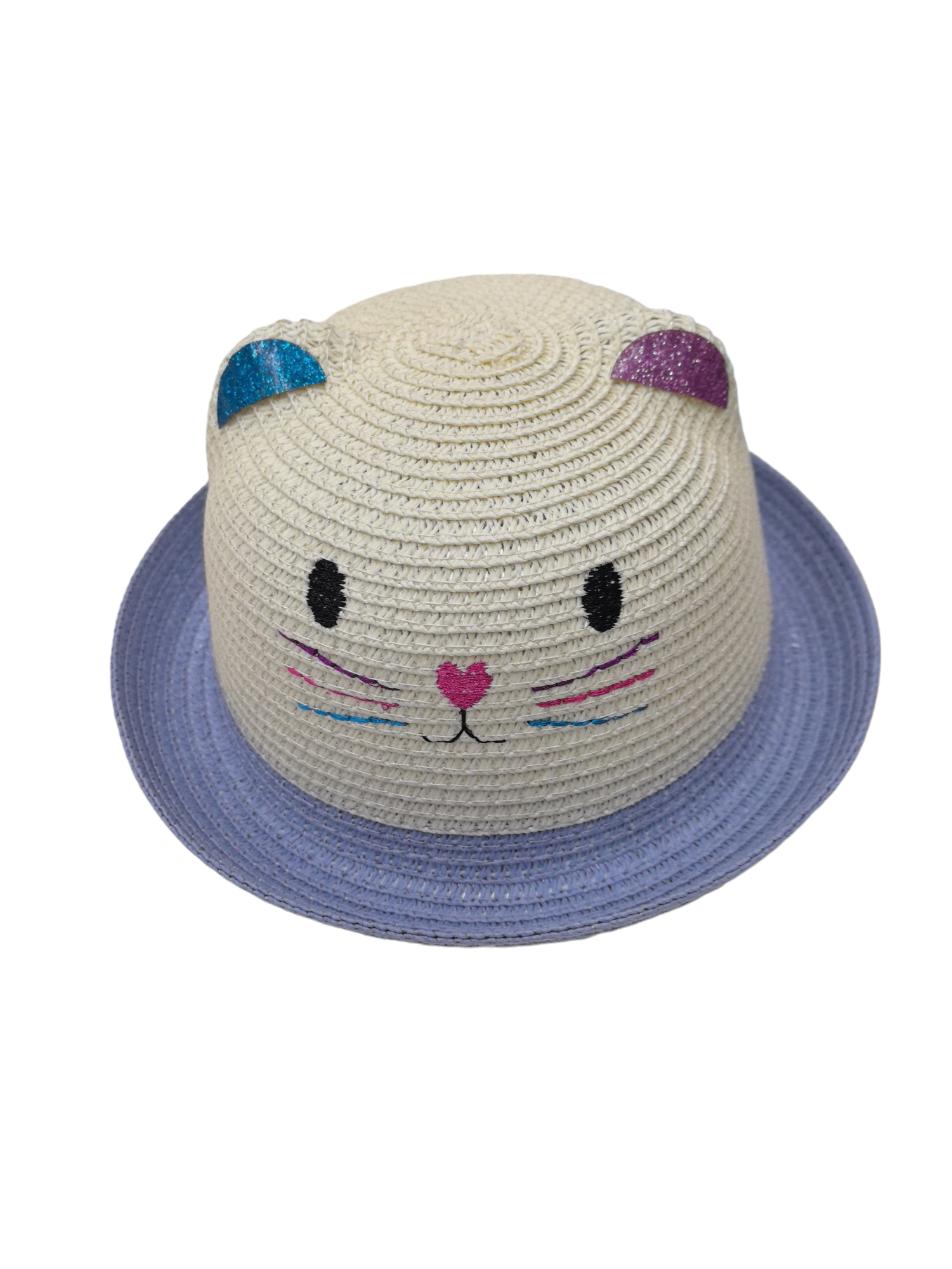 Chapeau enfant décor tête de chat (x12)#4