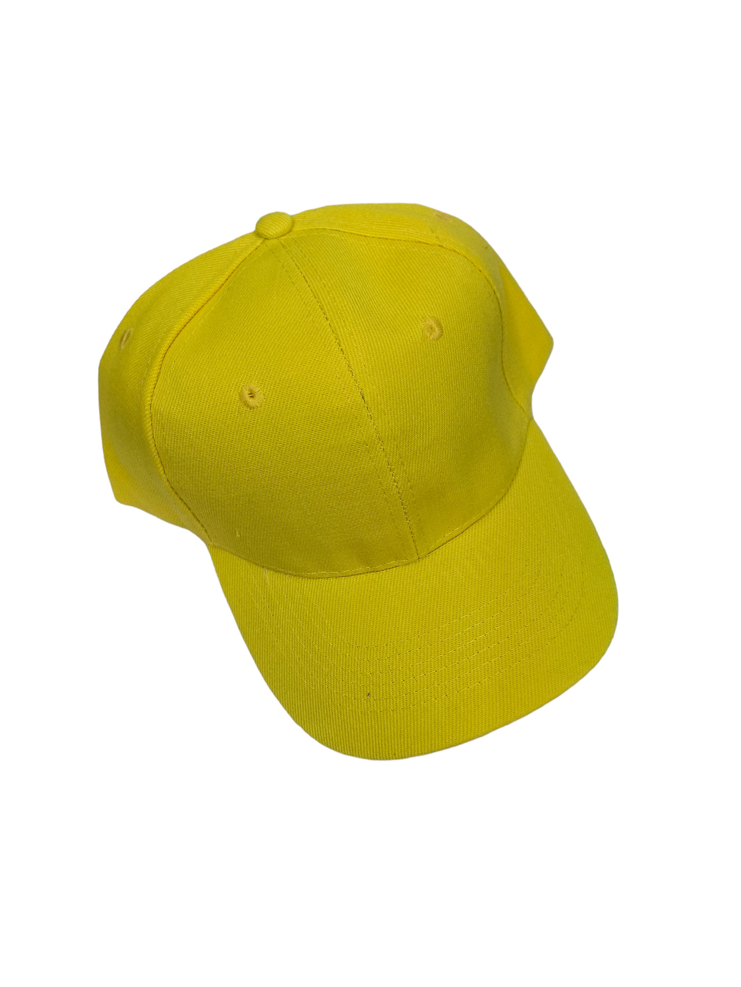 Casquette couleur unie JAUNE fluorescent (x12)#23
