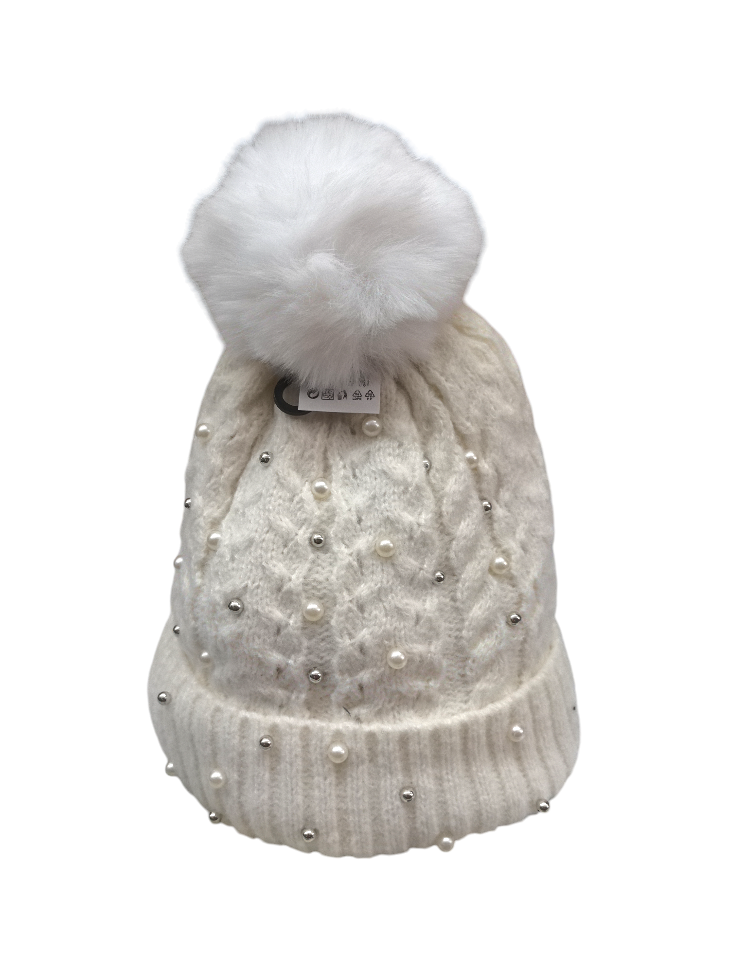 bonnet femme tricoté perle(x12)#10