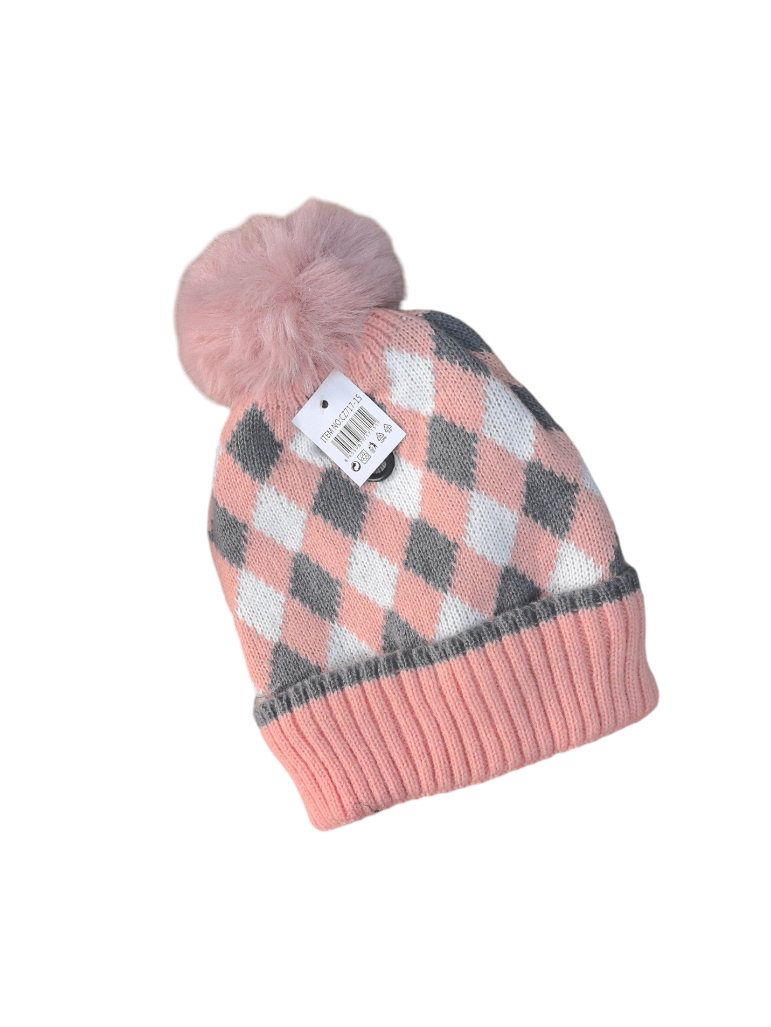Bonnet enfant fourré pompon (x12) #15