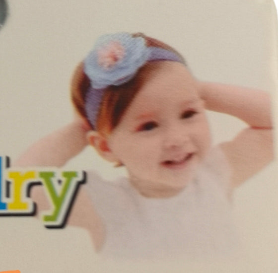 Bandeau Élastique de bébé motif papillon (x12)#F