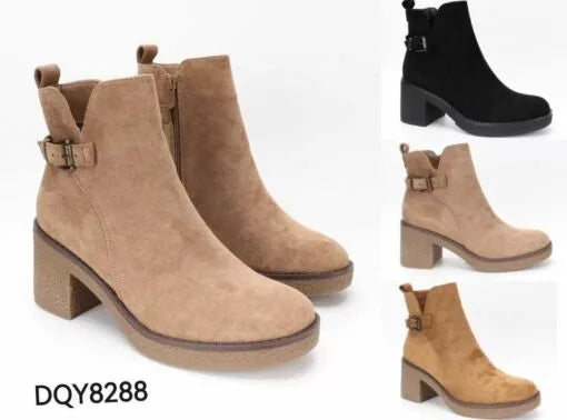 Bottines à talons avec détails boucle (x12)