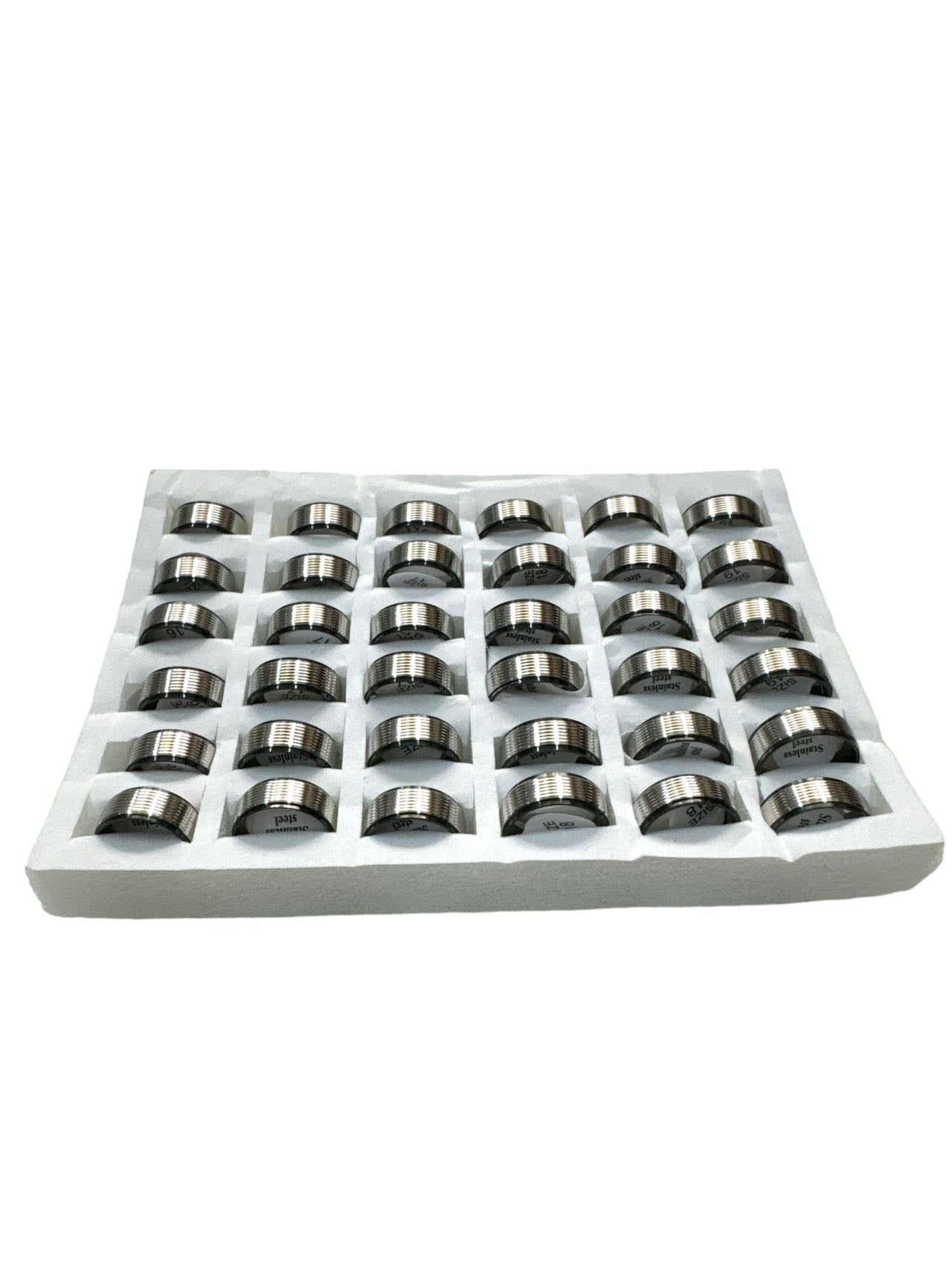 bagues homme acier inoxydable (x36) 1,00€/unité