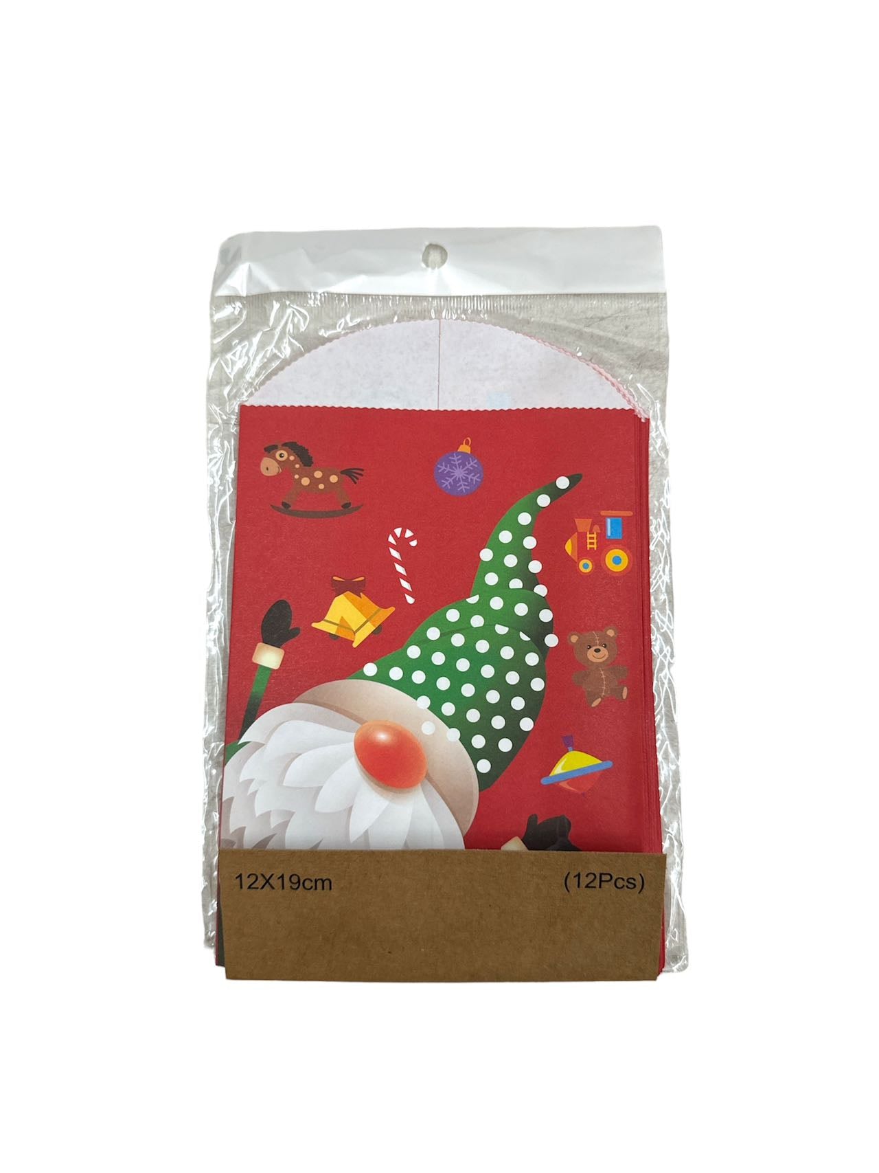 LOT DE 10x12-Sacs papier emballage Noël /12x19cm