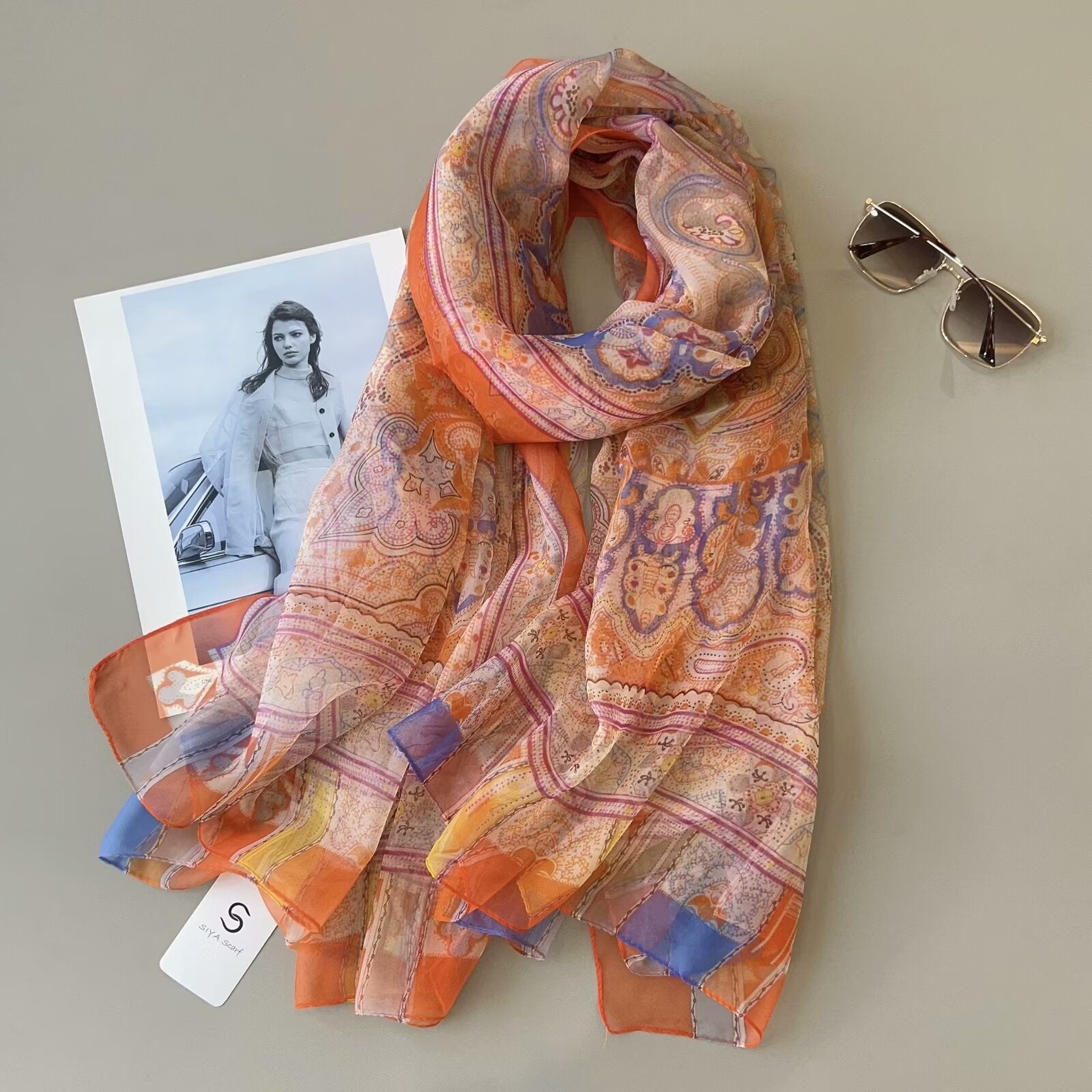 Foulards touche soie(x6)#27