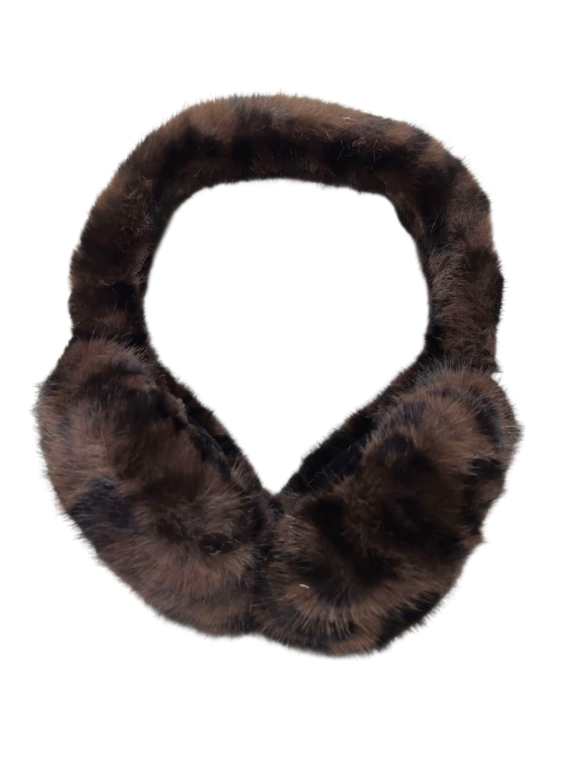 Cache-oreilles fourrure motif Léopard (12)#3