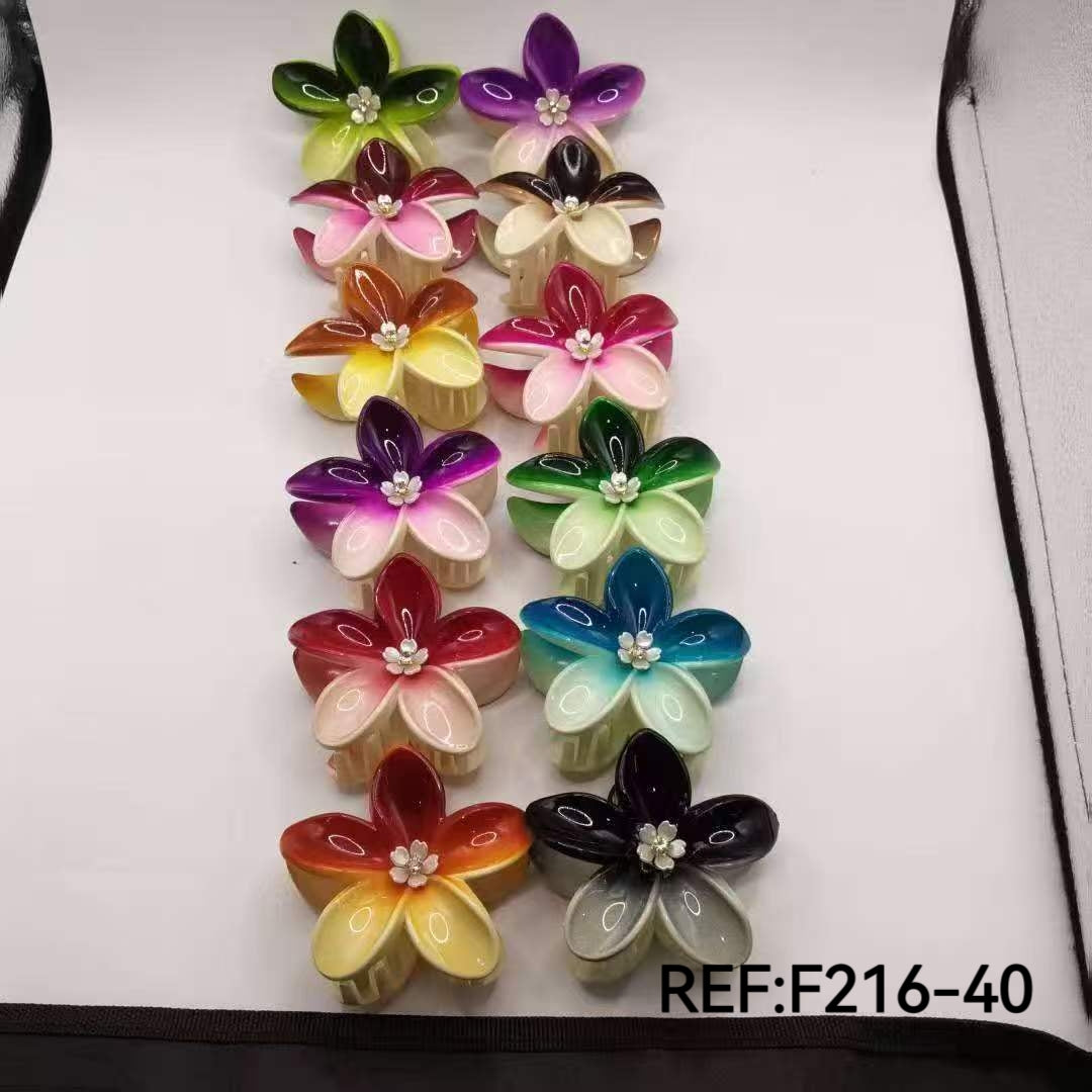 pinces cheveux forme fleur (x12)#40