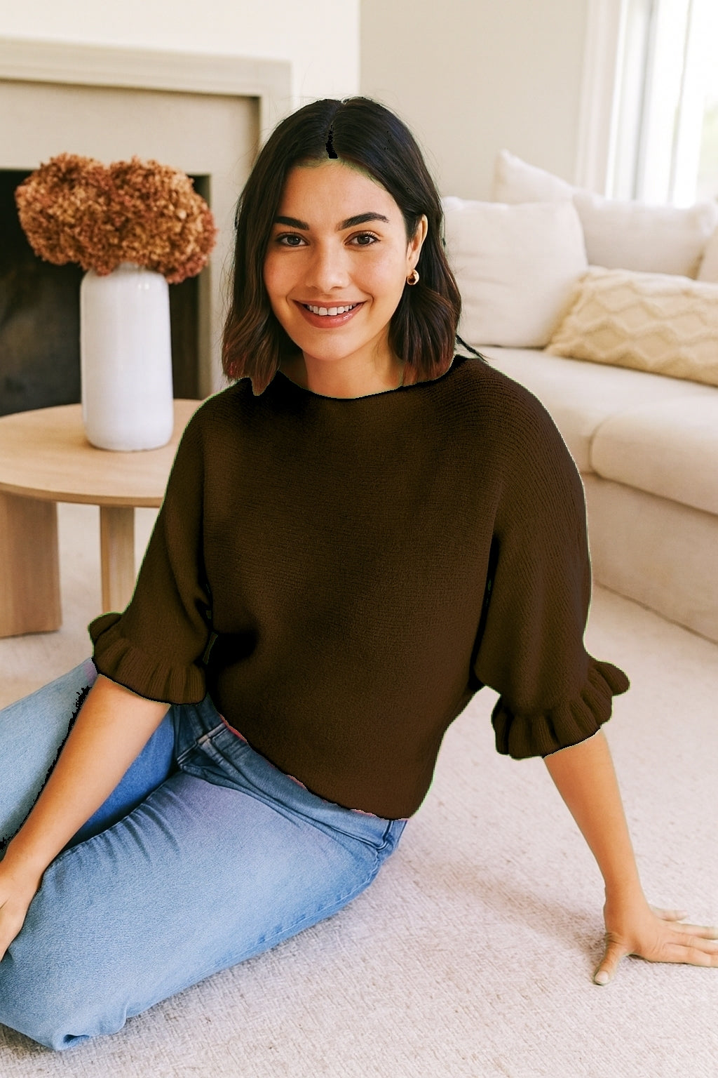 Pull à manches volantées(x8)