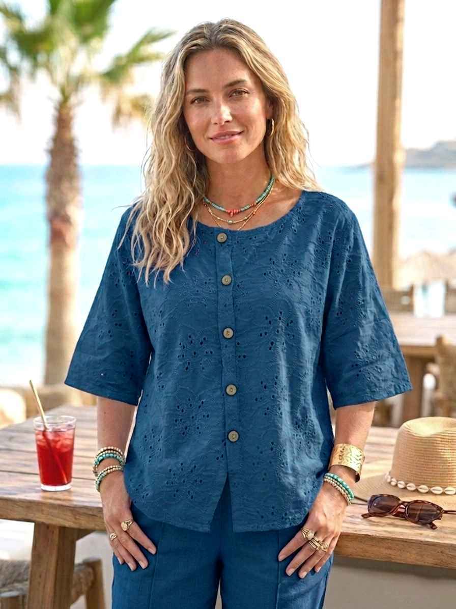 Chemisier en broderie anglaise(x8)