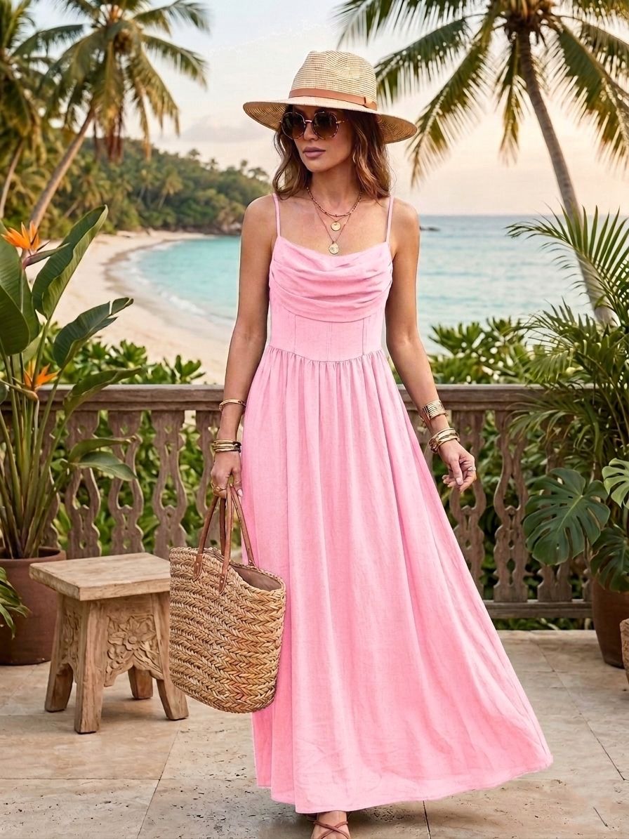 Robe Longue À Bretelles (x6)