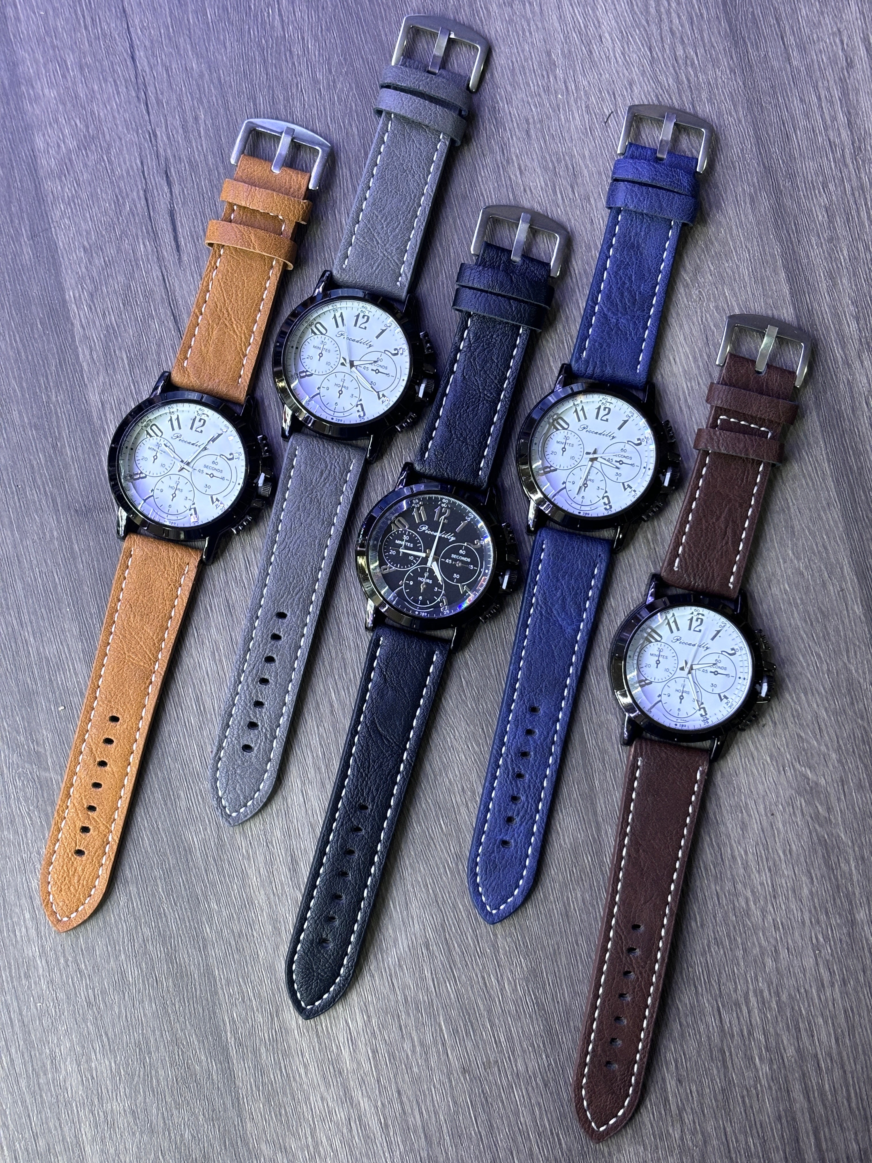 Montre homme similicuir (x6)M226