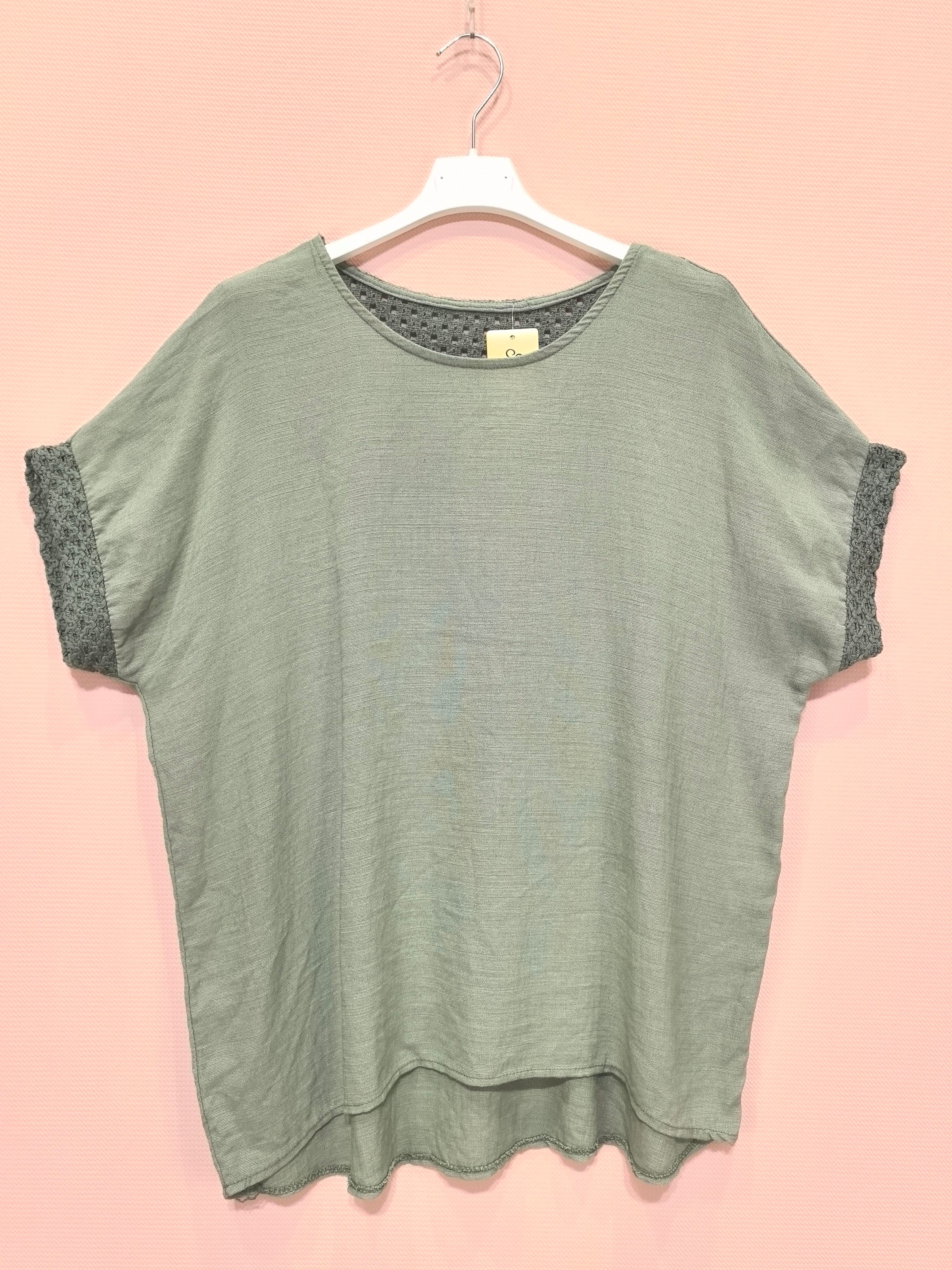 Blouse à finitions crochet (X8)