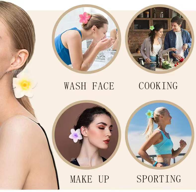 pinces cheveux forme fleur (x12)#8