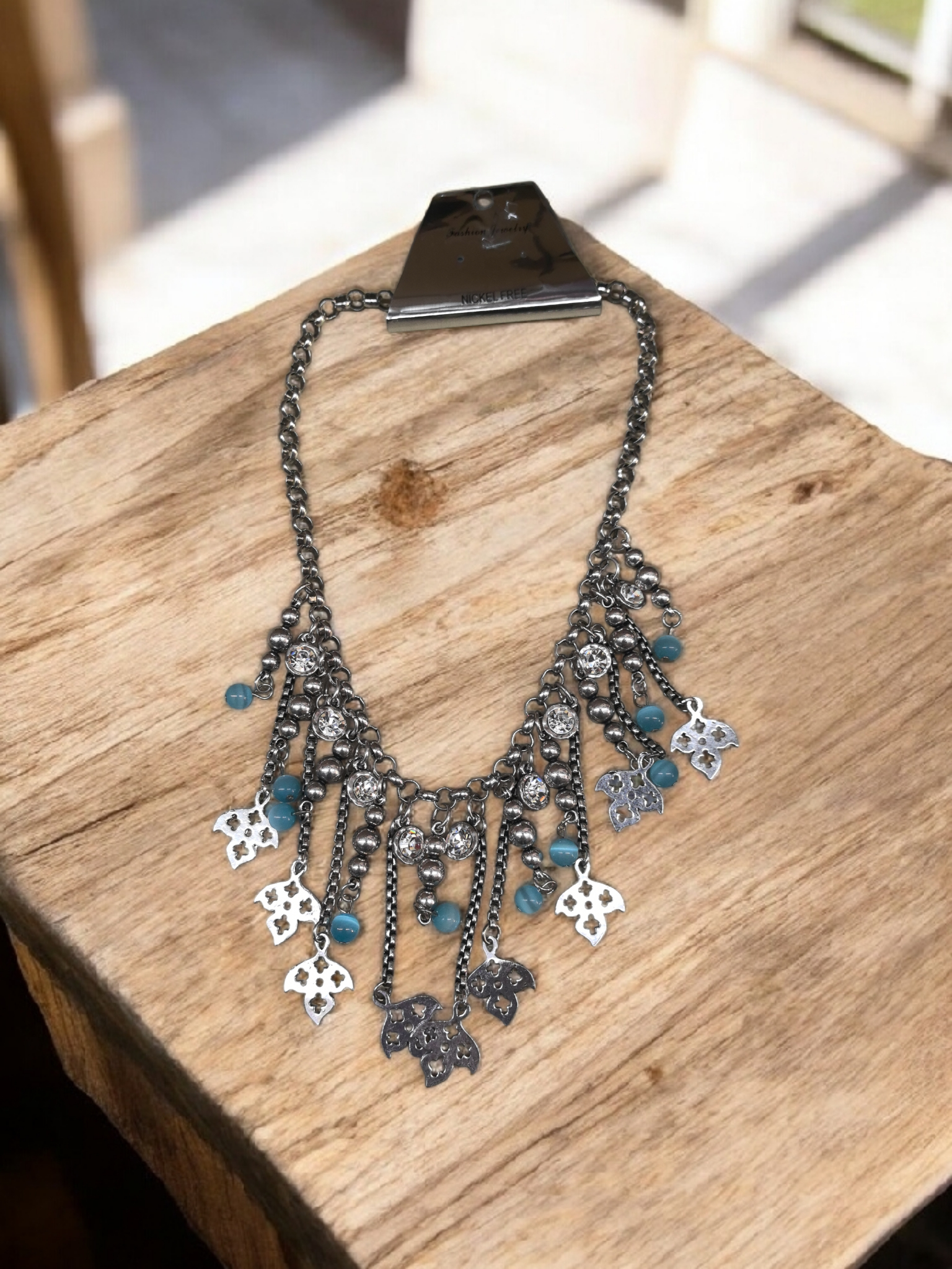 Collier fantaisie trèfle#CD207