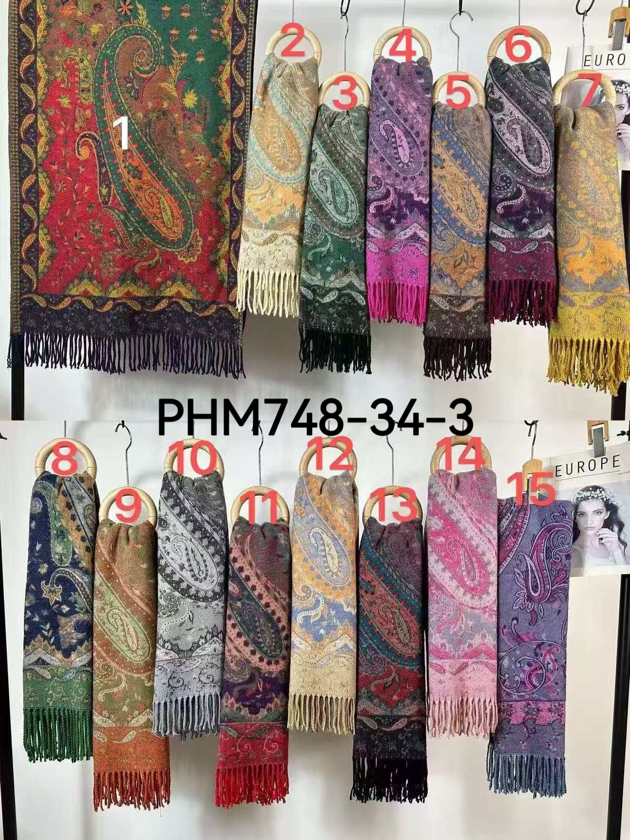 Châle Écharpe   Motif Paisley(x8) #34-3