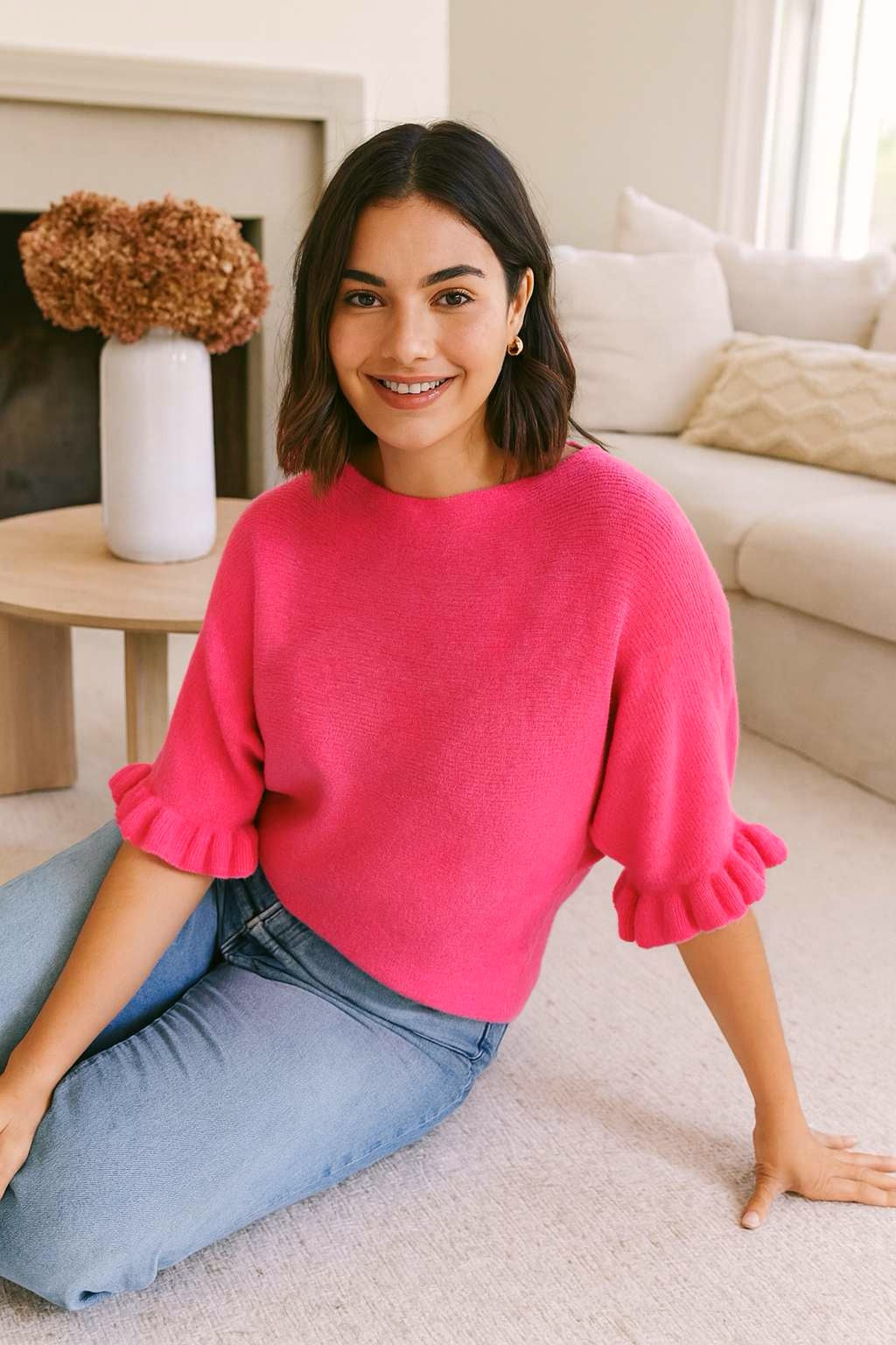 Pull à manches volantées(x8)