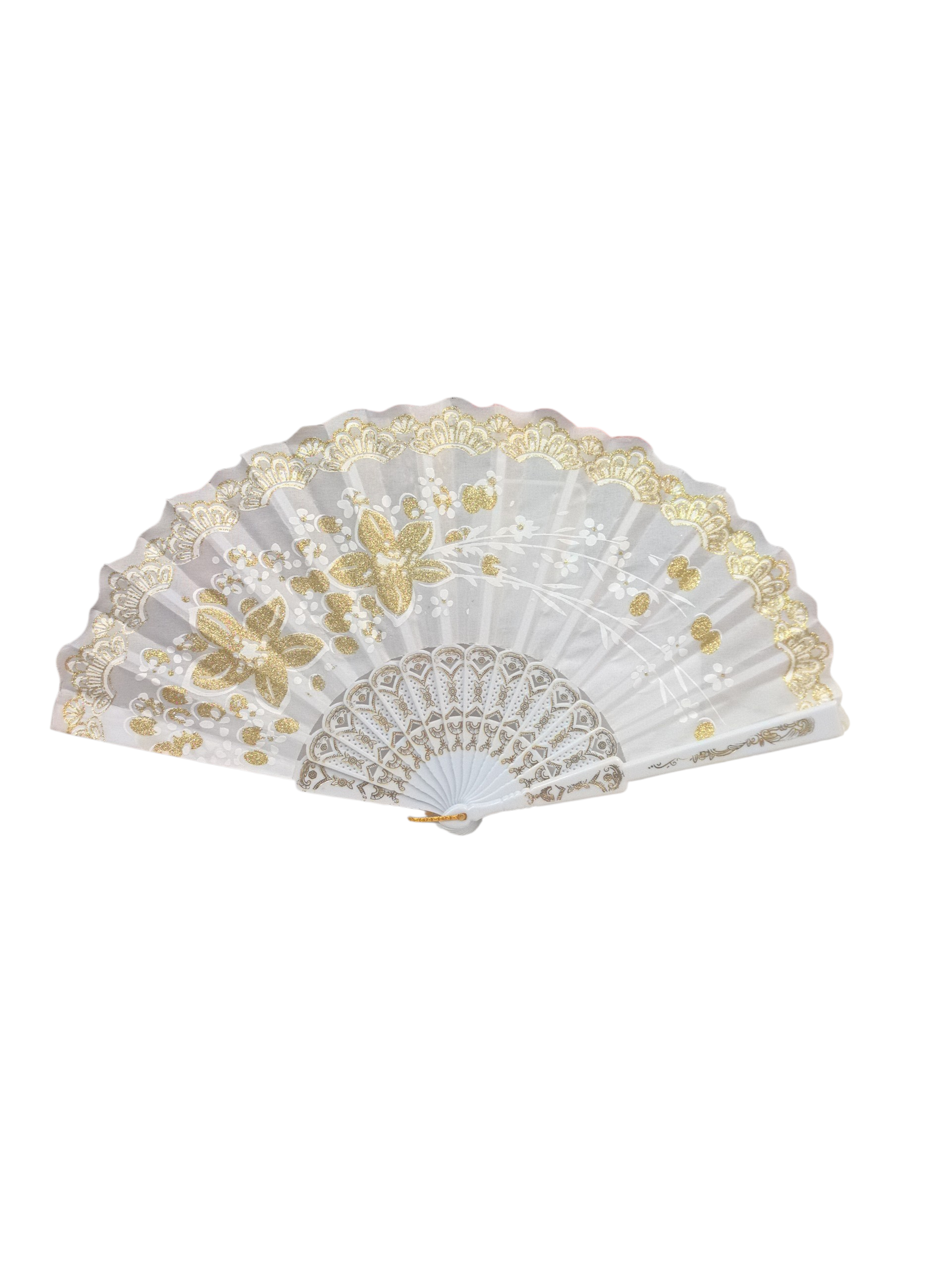 Éventails motif fleur mélange(x12)#38