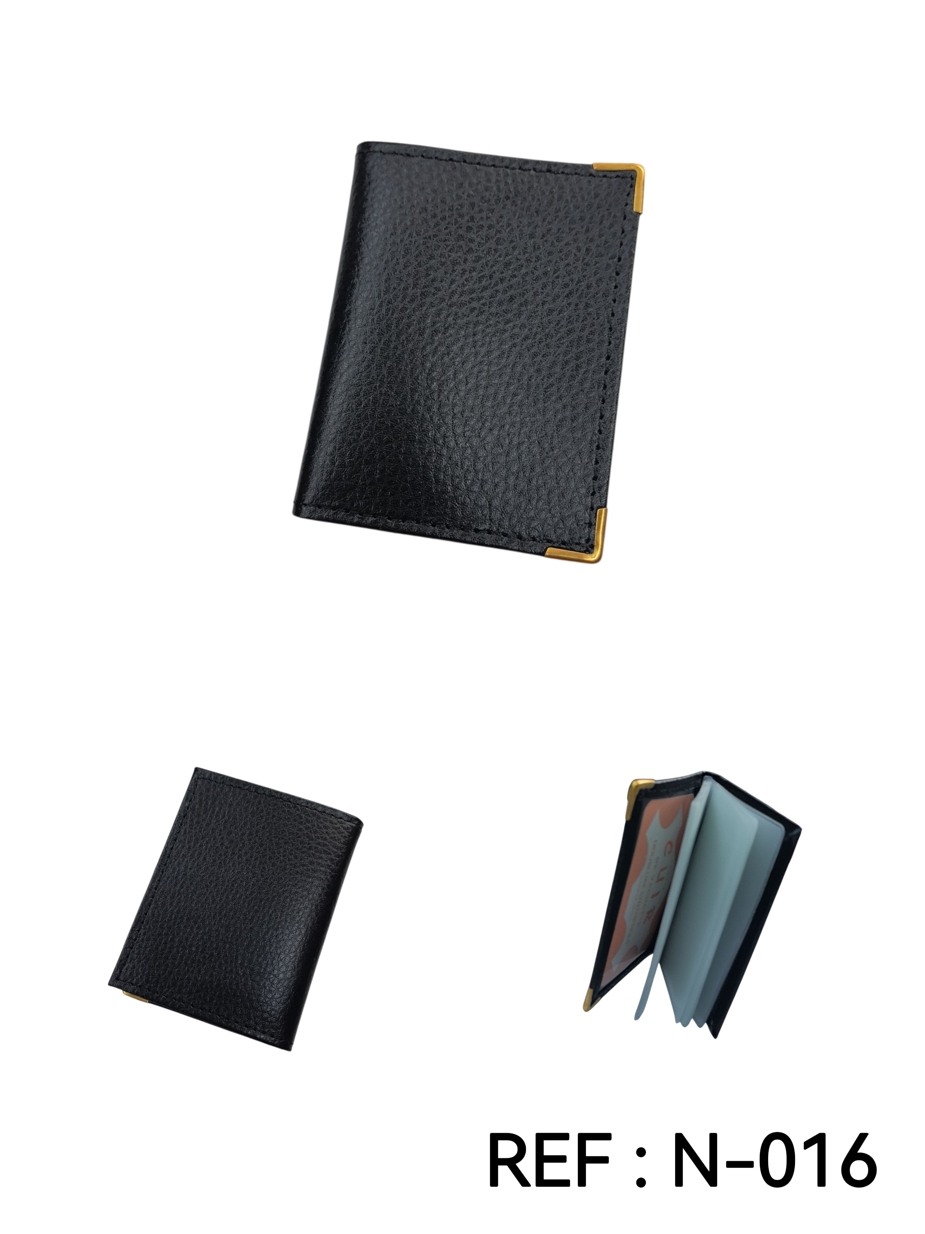 Porte-carte Croûte de cuir de vachette #N-016 (x12)
