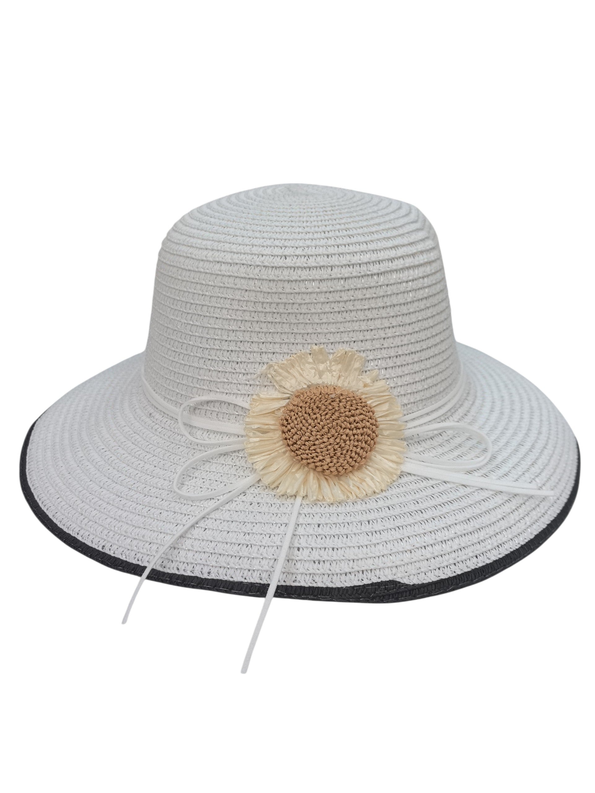 Chapeau de paille femme à tournesol (x12)#22