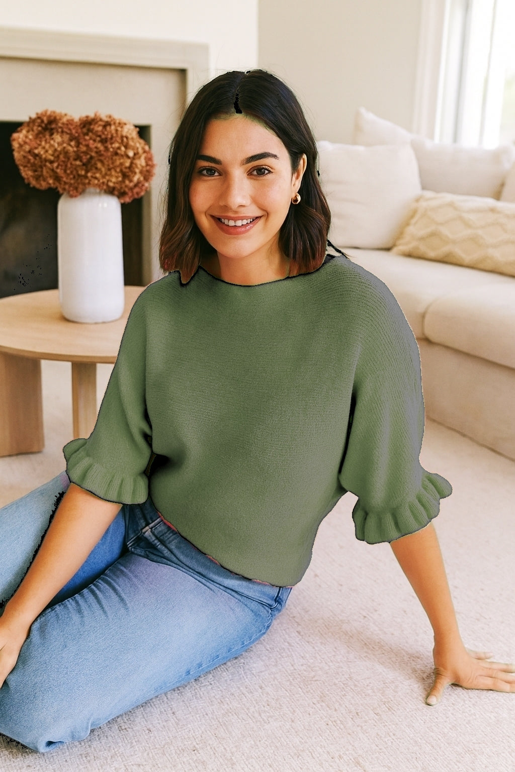 Pull à manches volantées(x8)