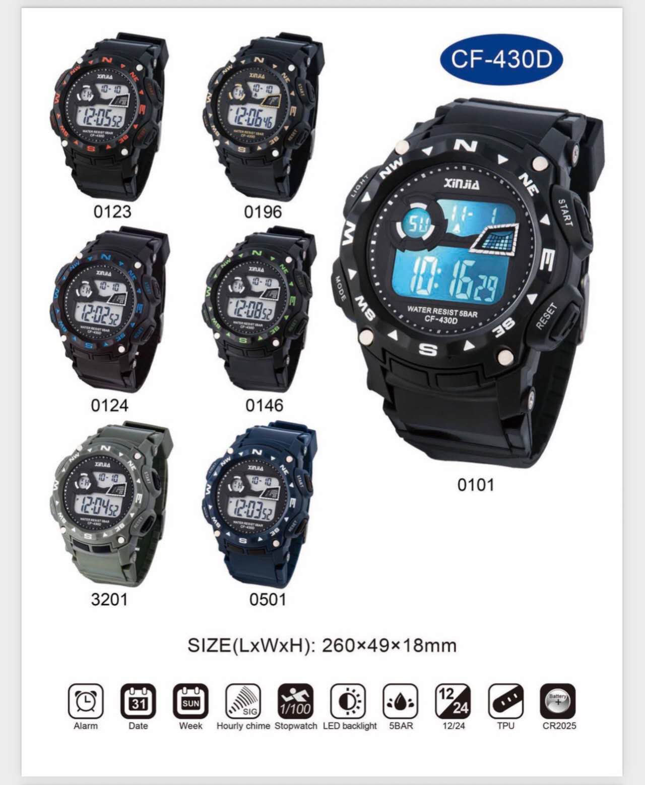 LOT DE 12 - montres sport homme (x12)#430