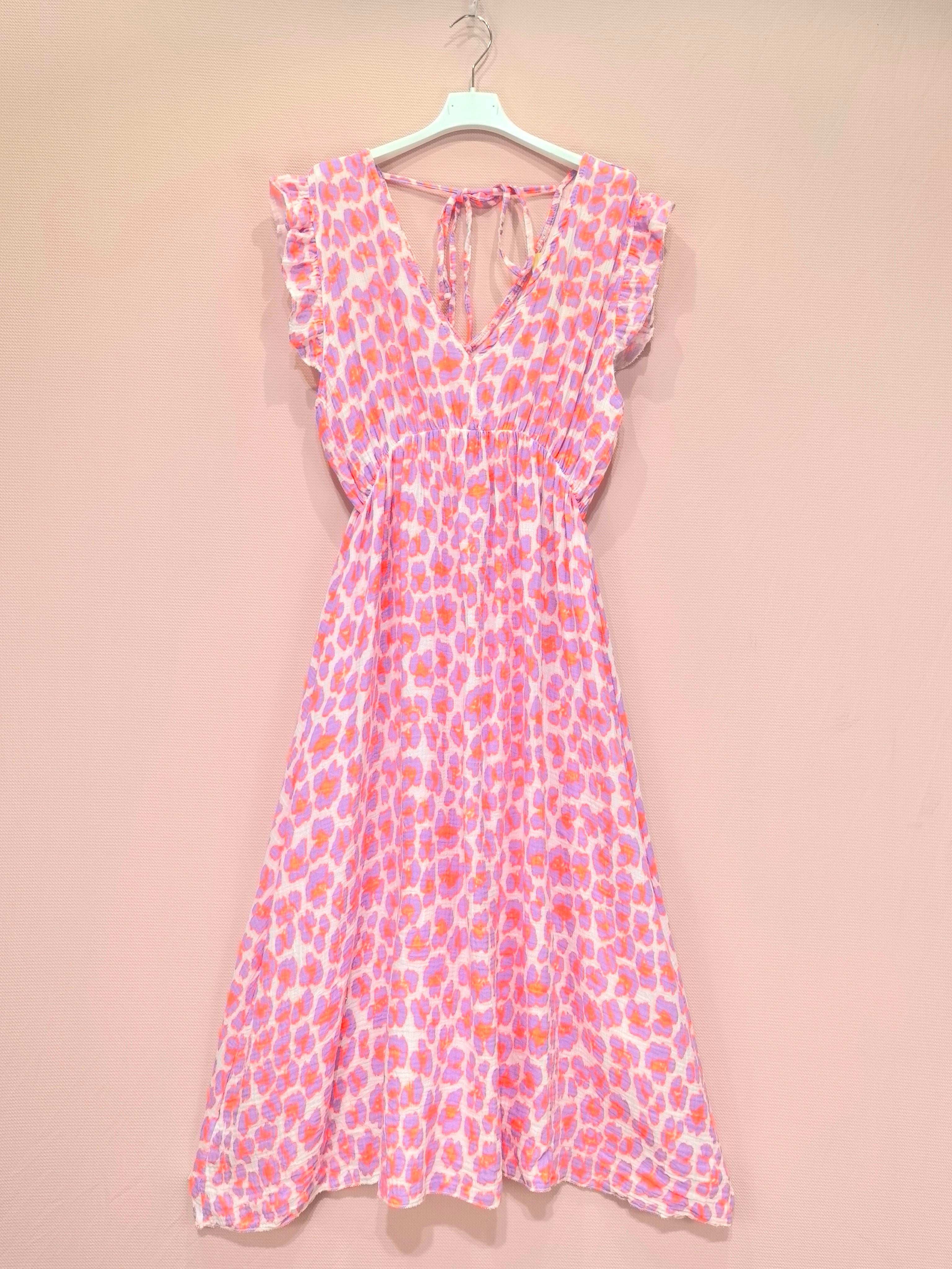 Robe Longue Imprimée En Gaze Du Coton (×6)