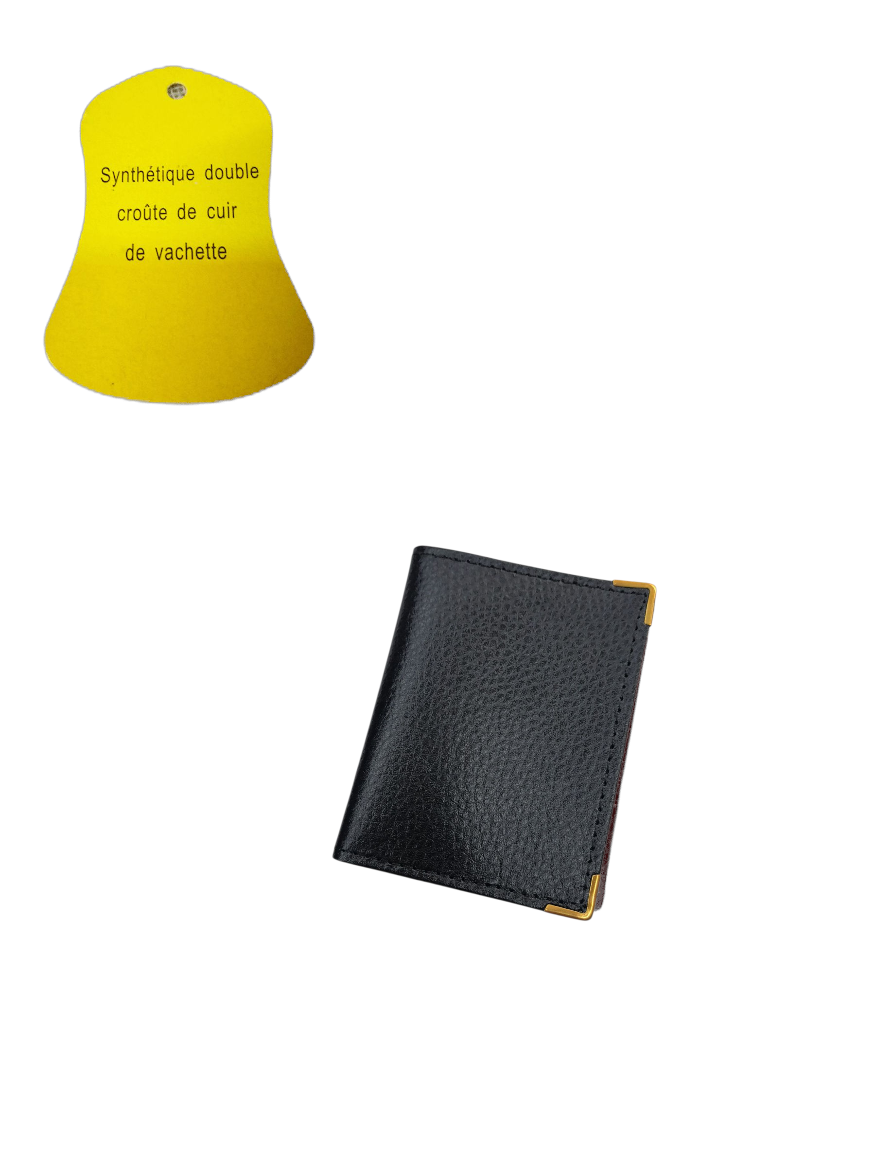 Porte-carte Croûte de cuir de vachette #N-016 (x12)