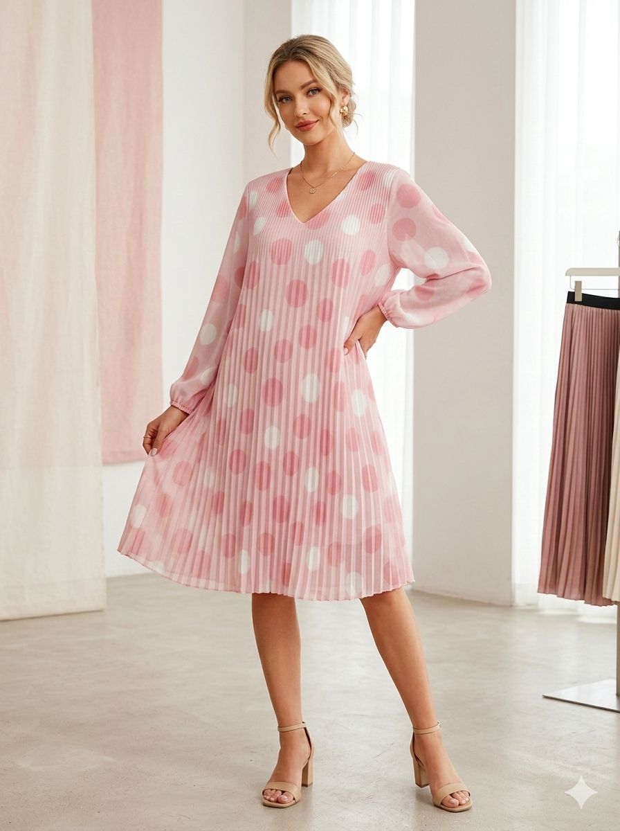 Robe Plissé Imprimée (x6)