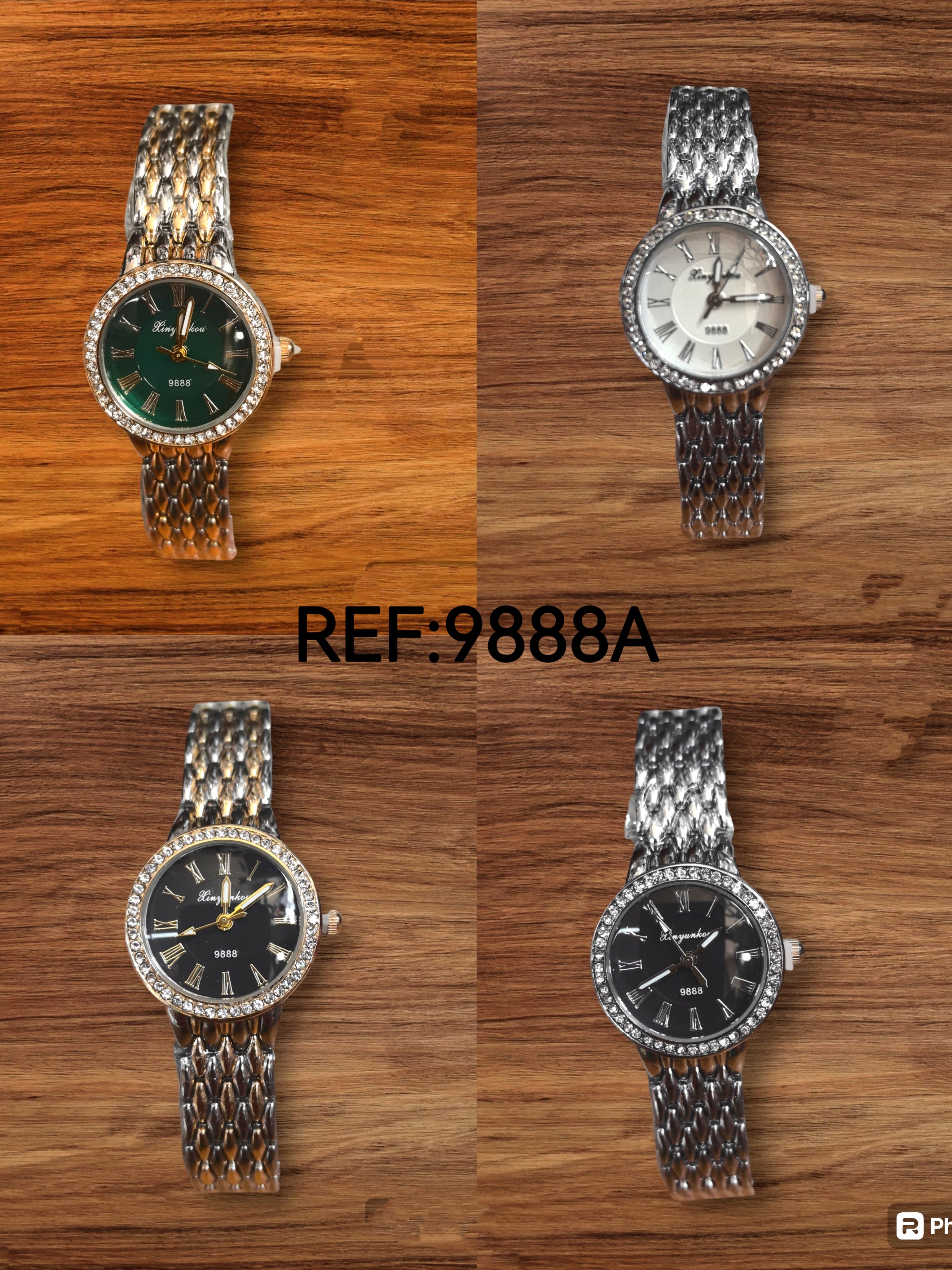 Montres femme bracelets métal 9888A (x5)