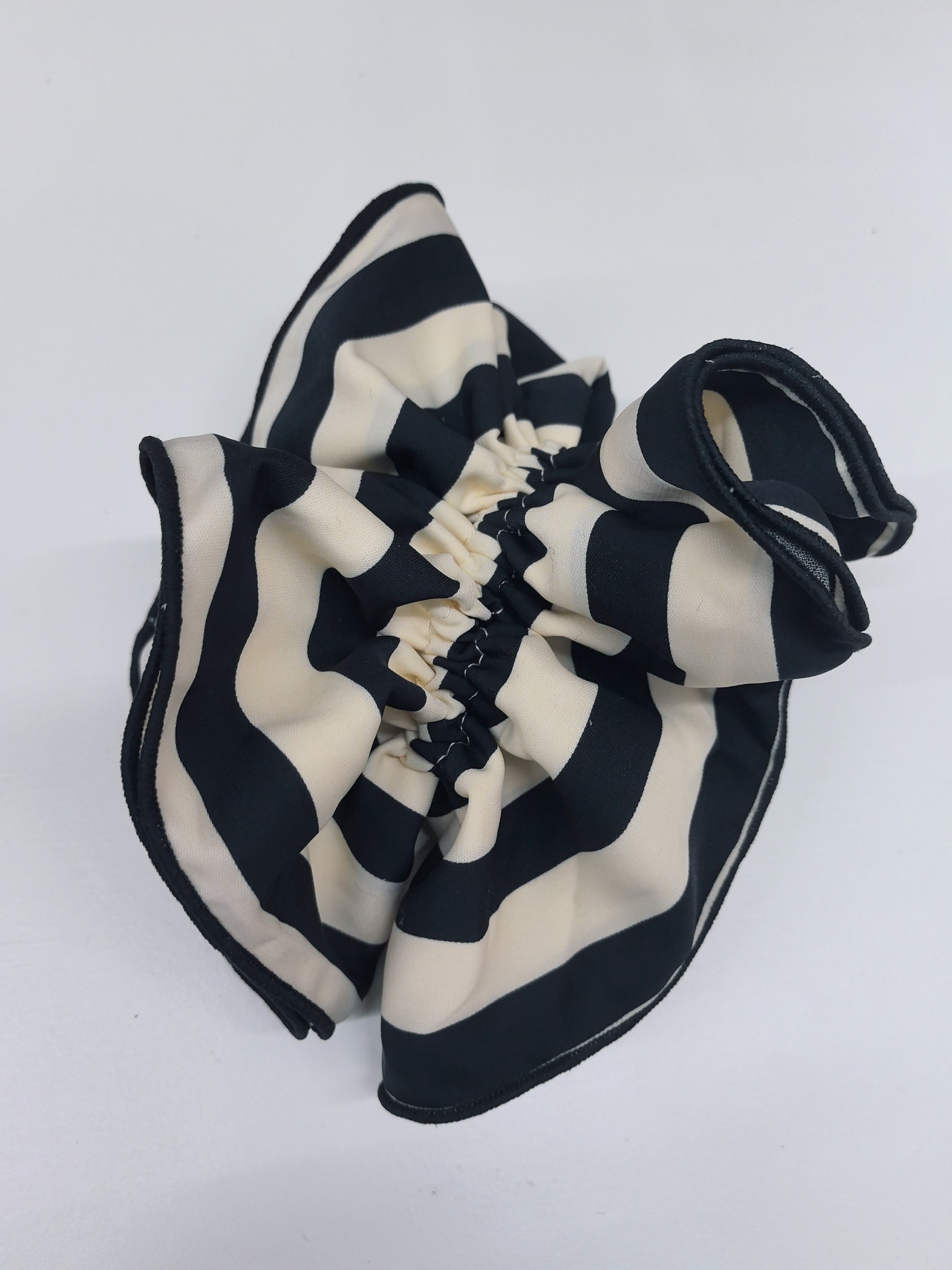 Chouchou à cheveux reyé double épaisseur (x12)