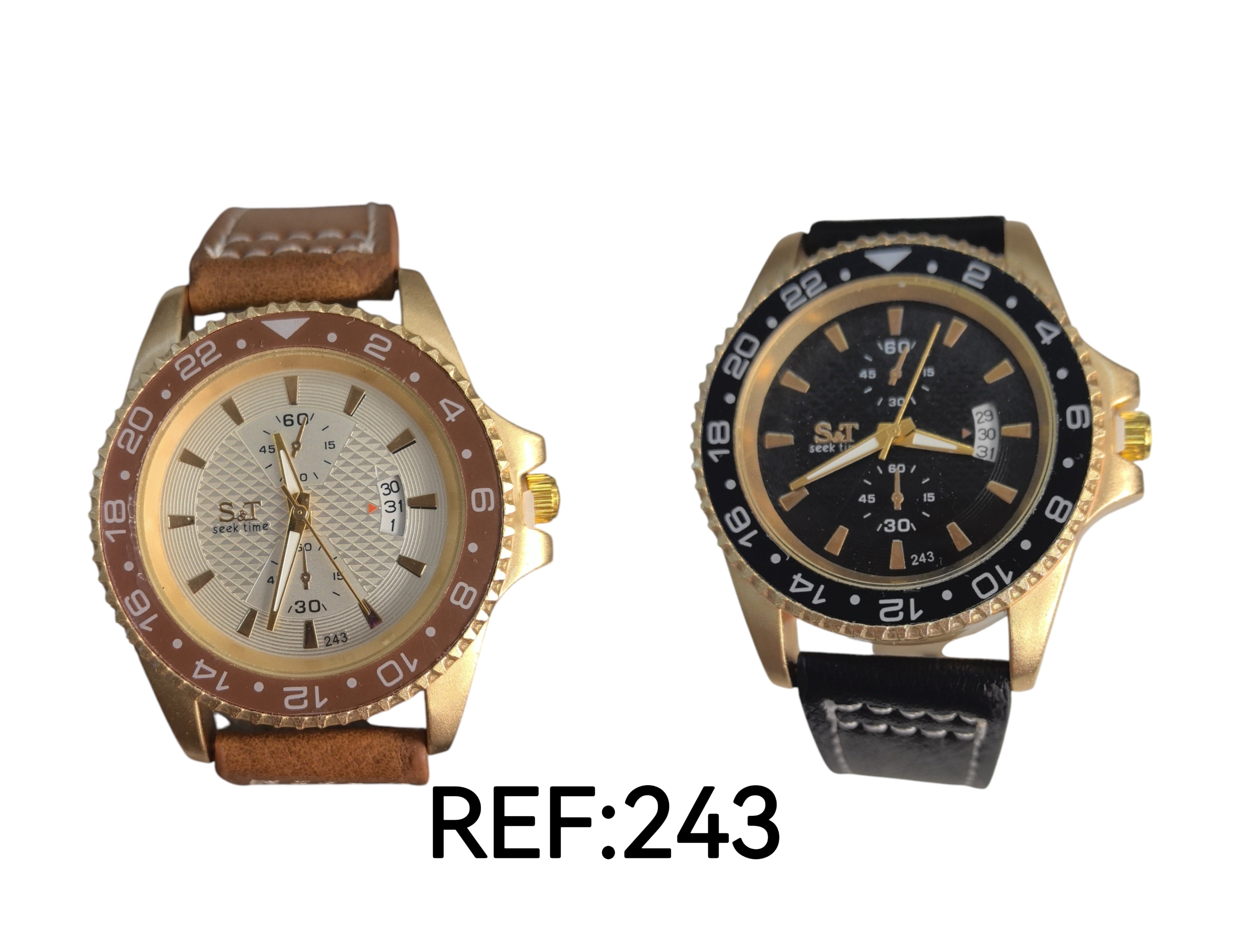 Montre homme avec date (x6)