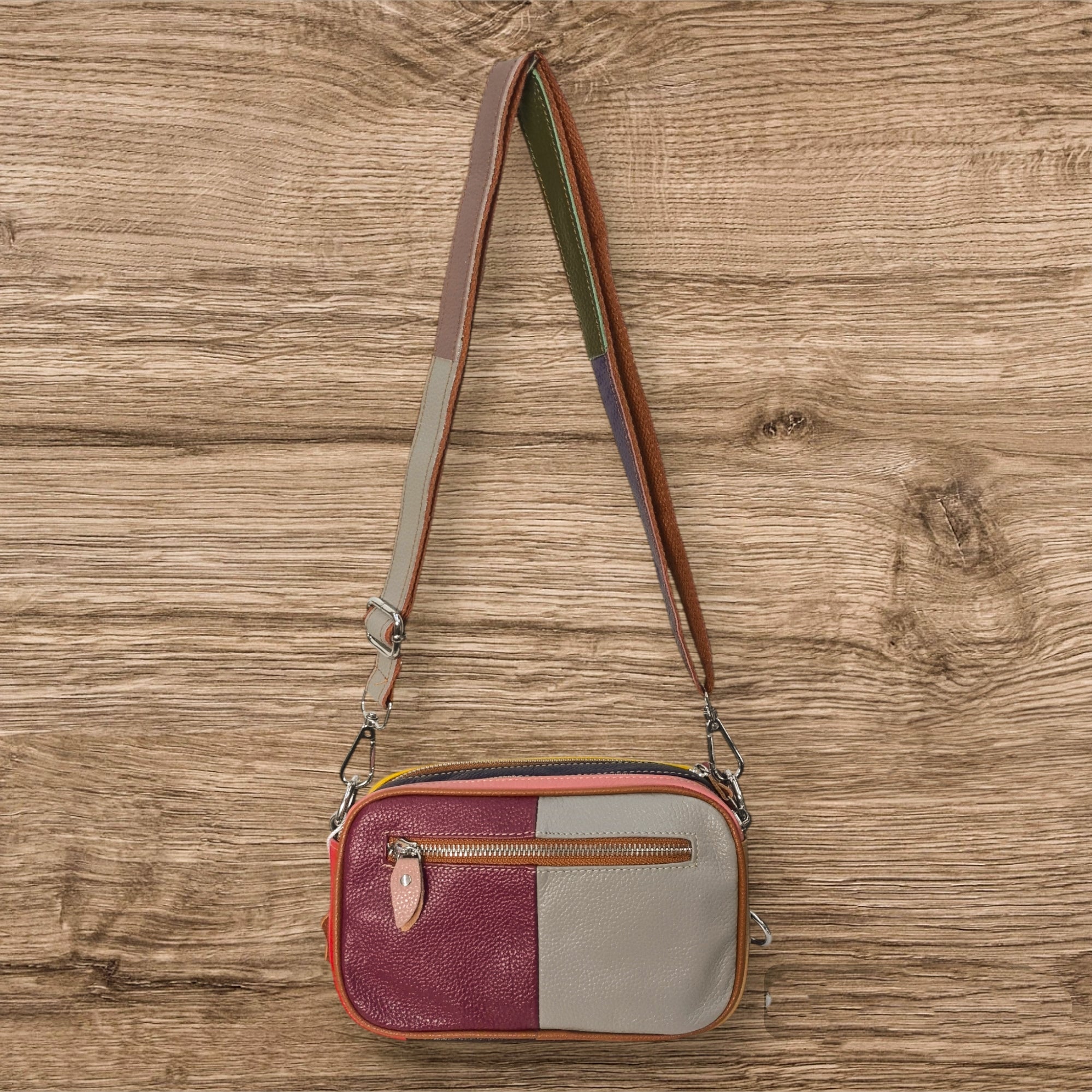 Sac multicouleur en Cuir véritable Pour Femme (X5)