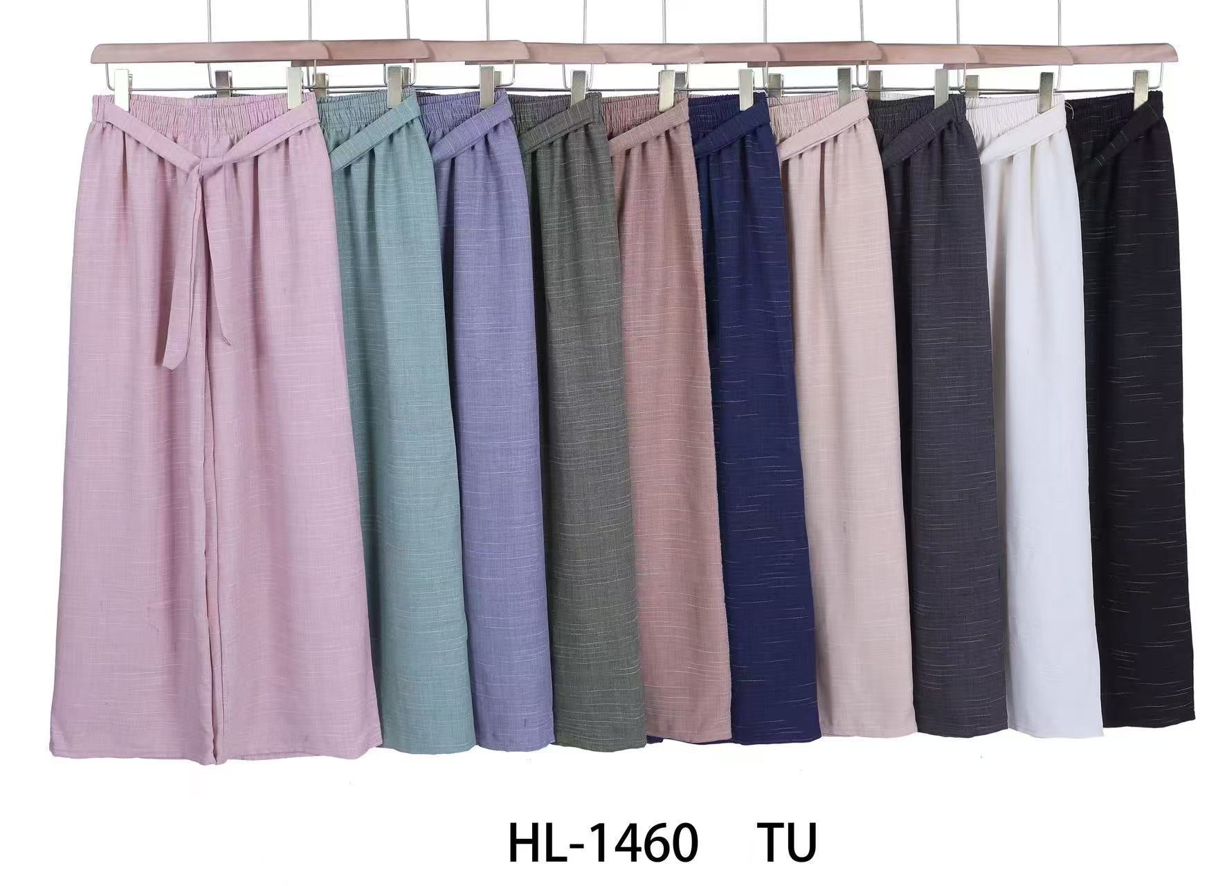 Pantalon palazzo lisse uni (x12)