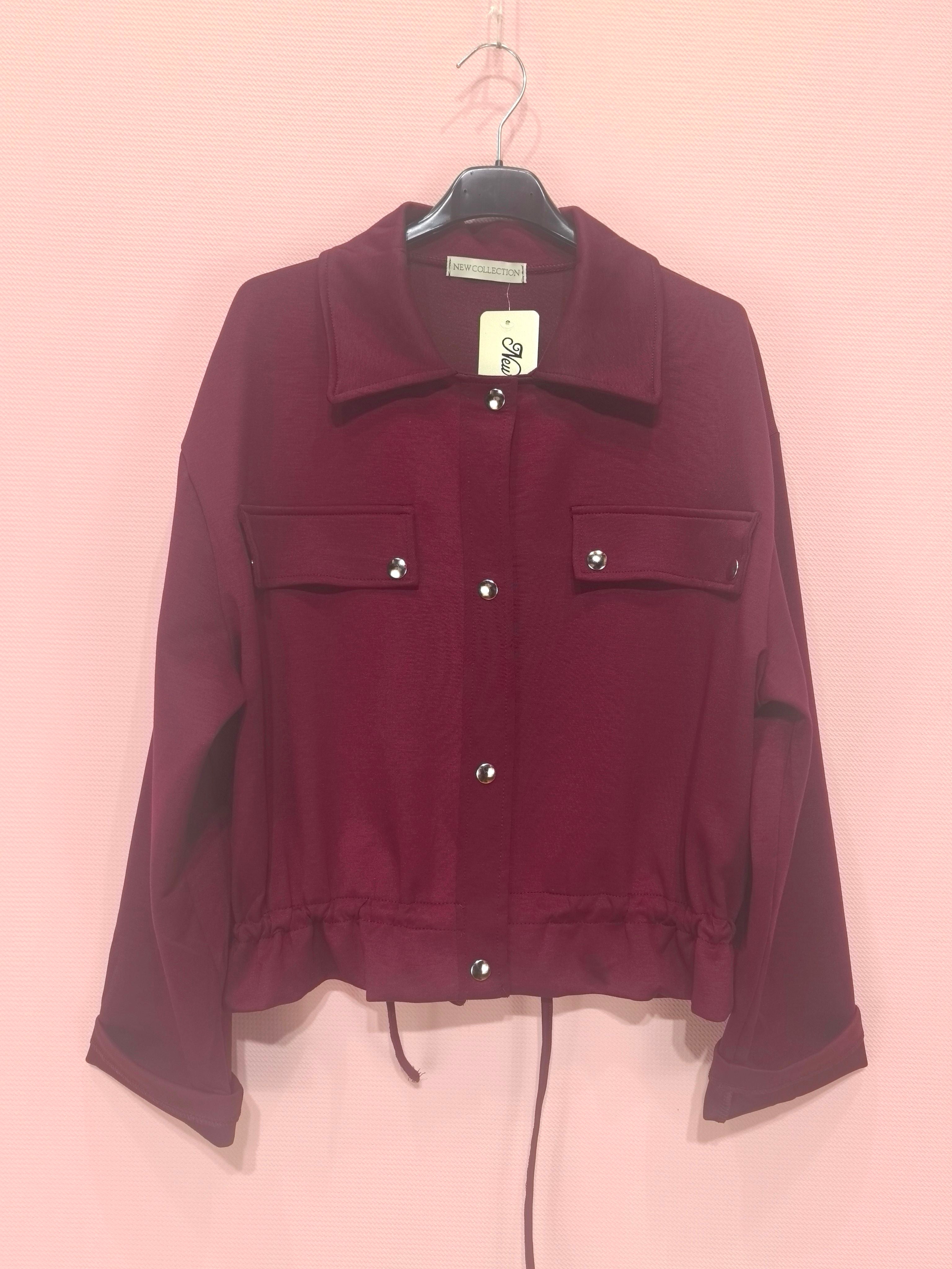 Veste courte à boutons pression (x6)