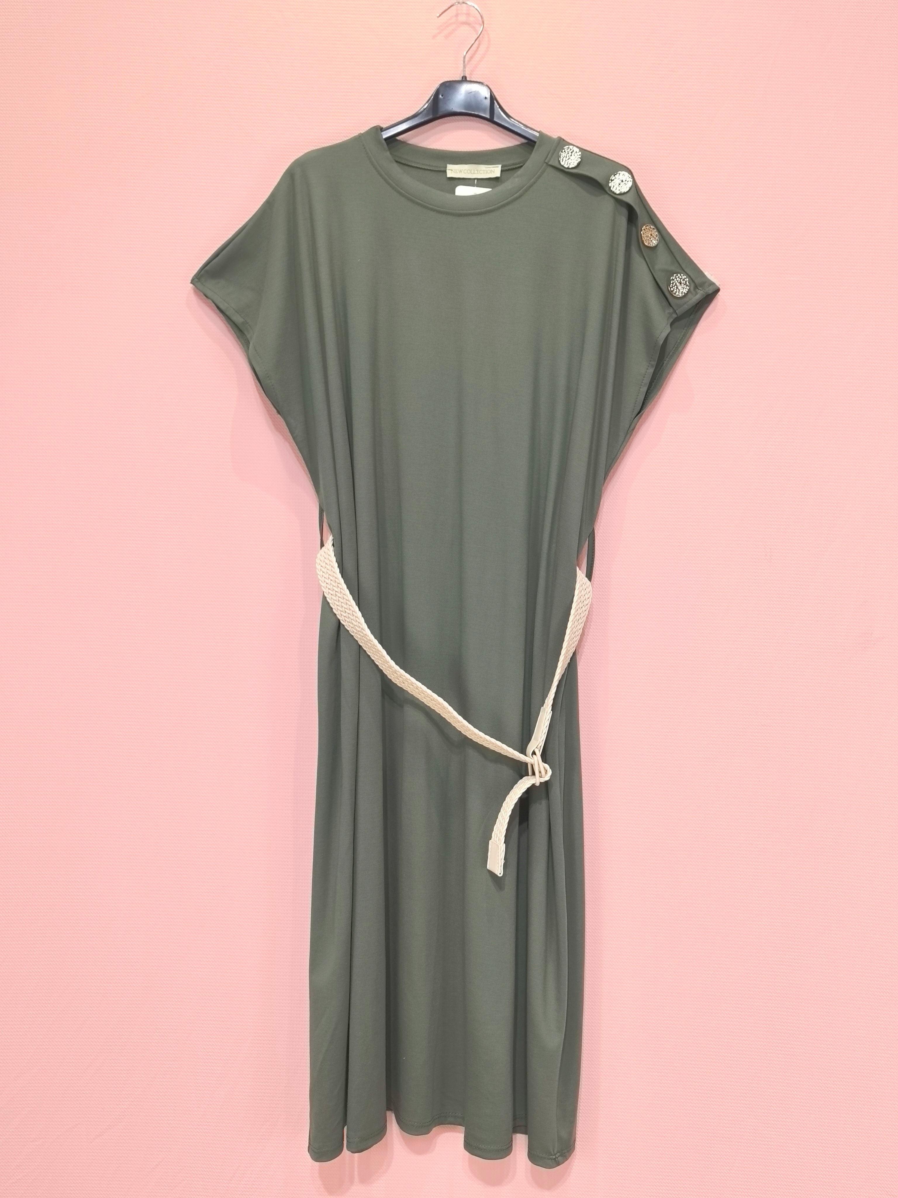 Robe Longue Avec Ceinture (x8)