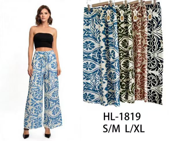 Pantalon Fluide Imprimé Bohème (x12)#1819