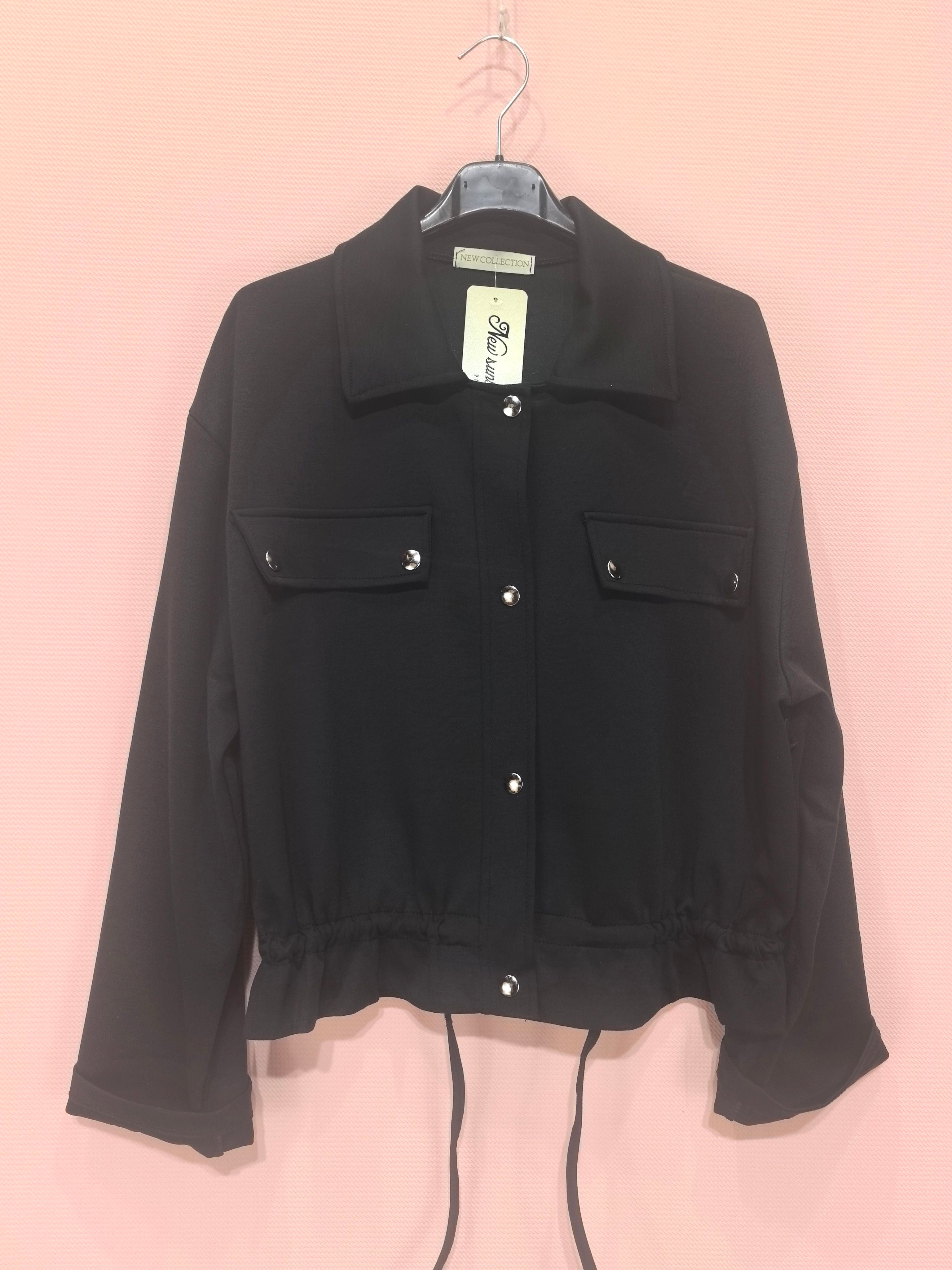 Veste courte à boutons pression (x6)