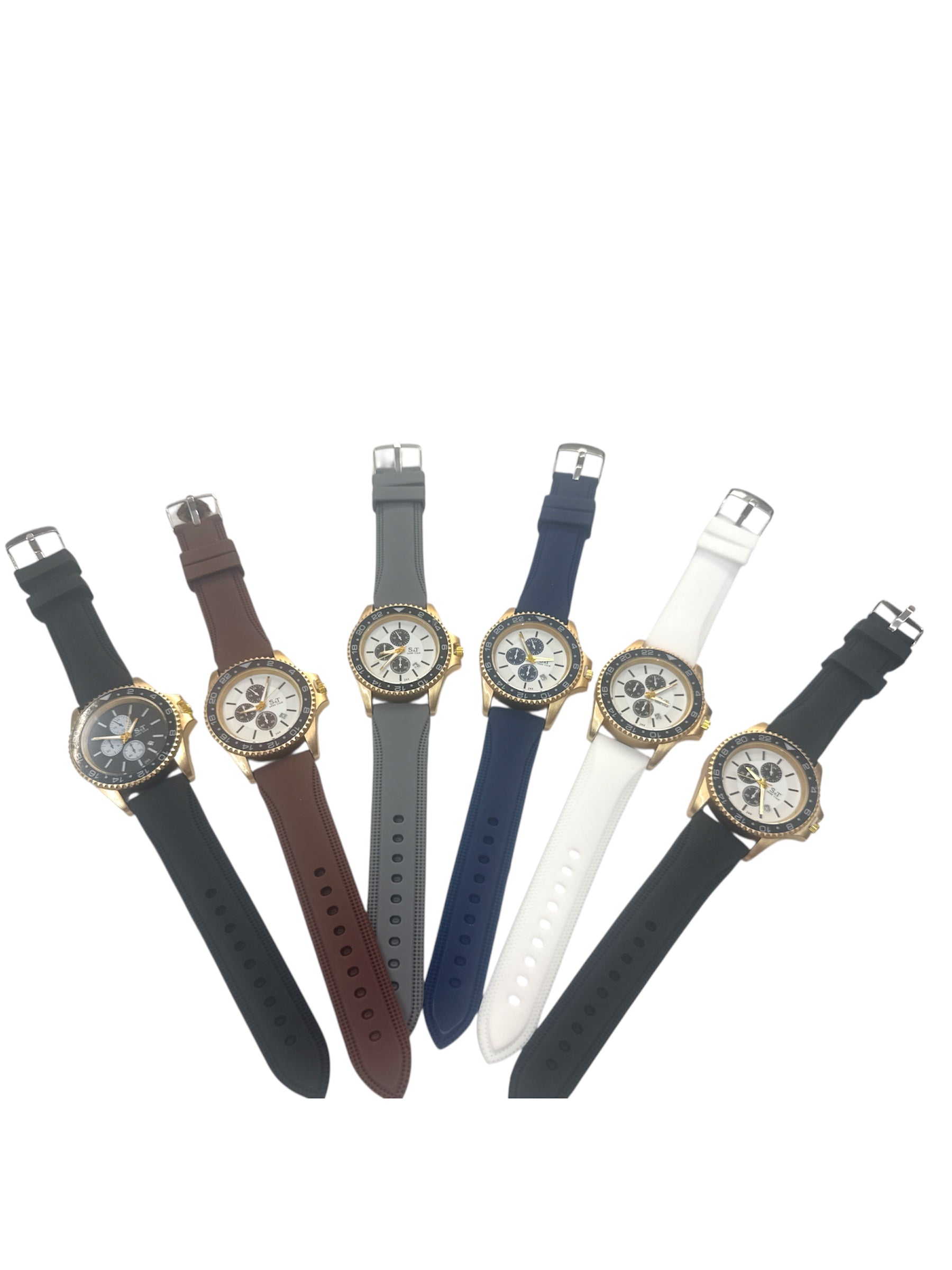 Montre homme avec date (x6)